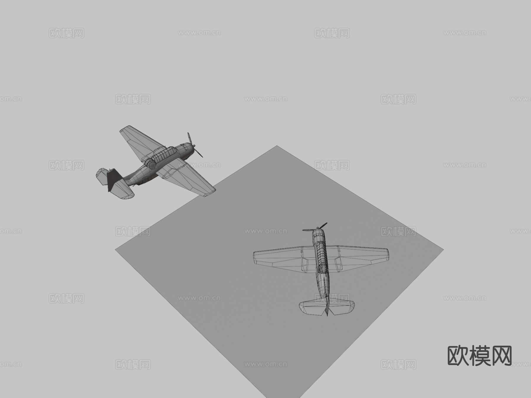 复仇者 飞机战斗机3d模型下载（渲染图3）
