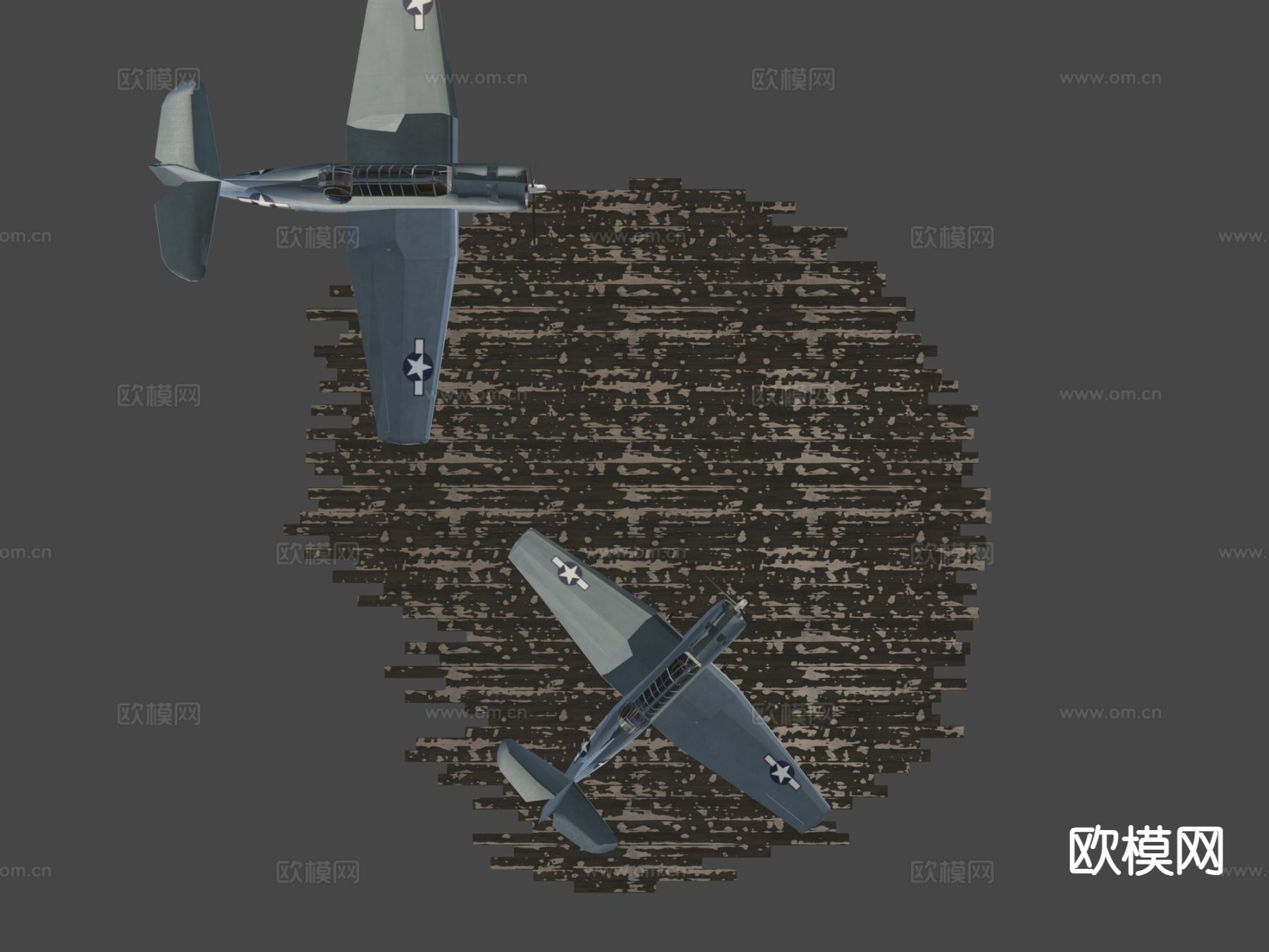 复仇者 飞机战斗机3d模型下载（渲染图8）