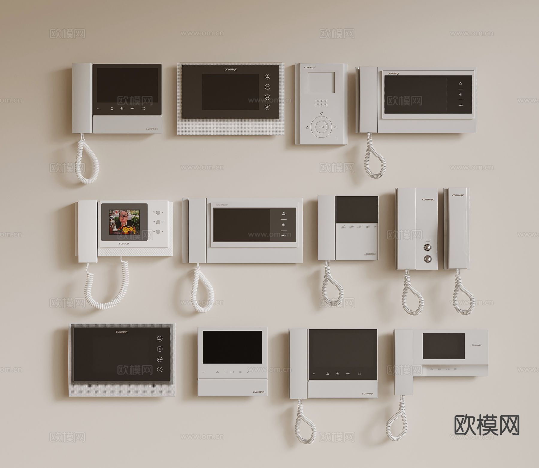 可视电话 可视门铃 门禁3d模型下载