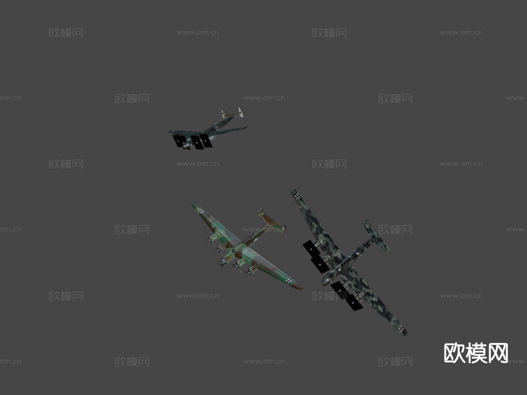 美洲轰炸机3d模型下载（渲染图8）