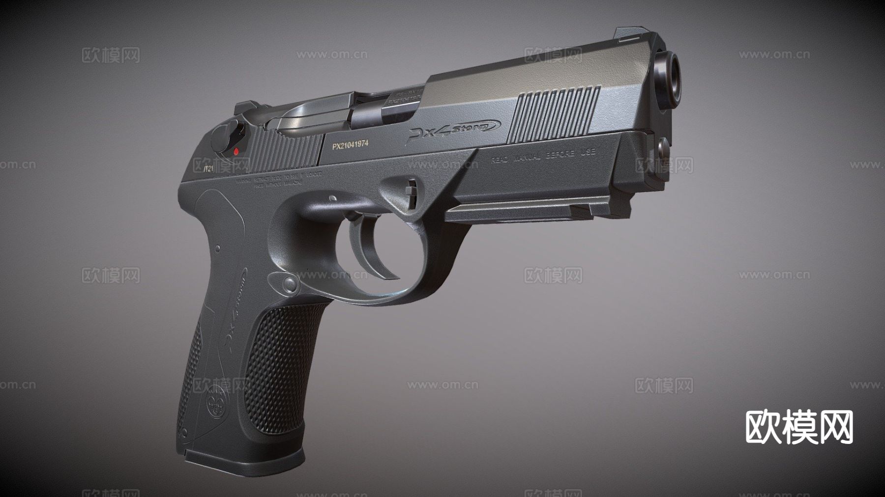 BerettaPx4风暴手枪3d模型