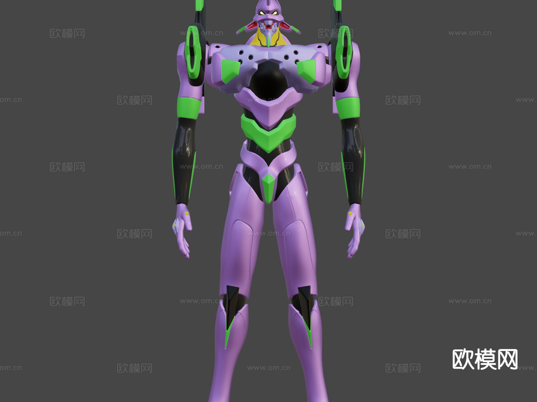 动画人物 机器人3d模型下载（渲染图1）