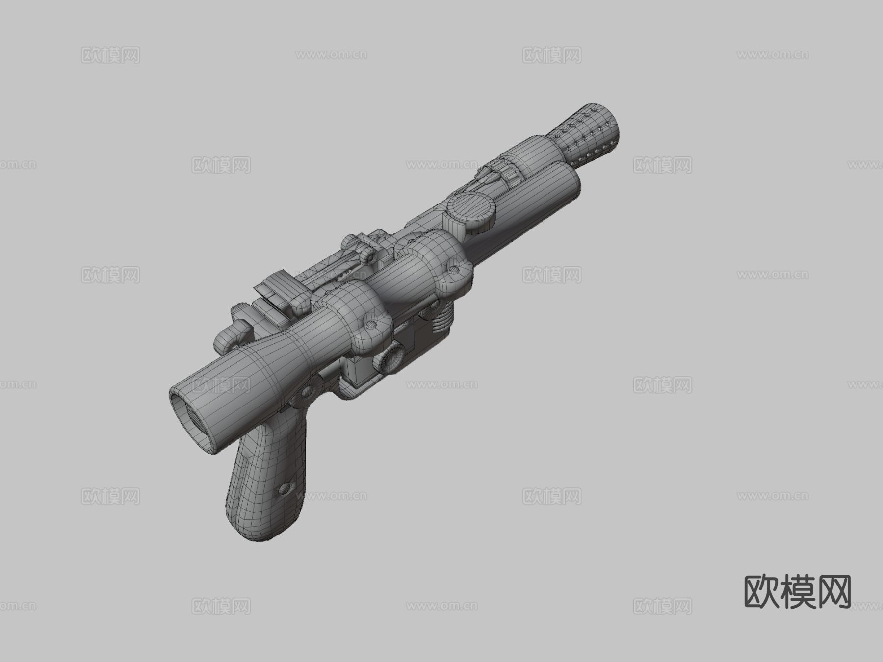 爆破枪3d模型下载（渲染图2）