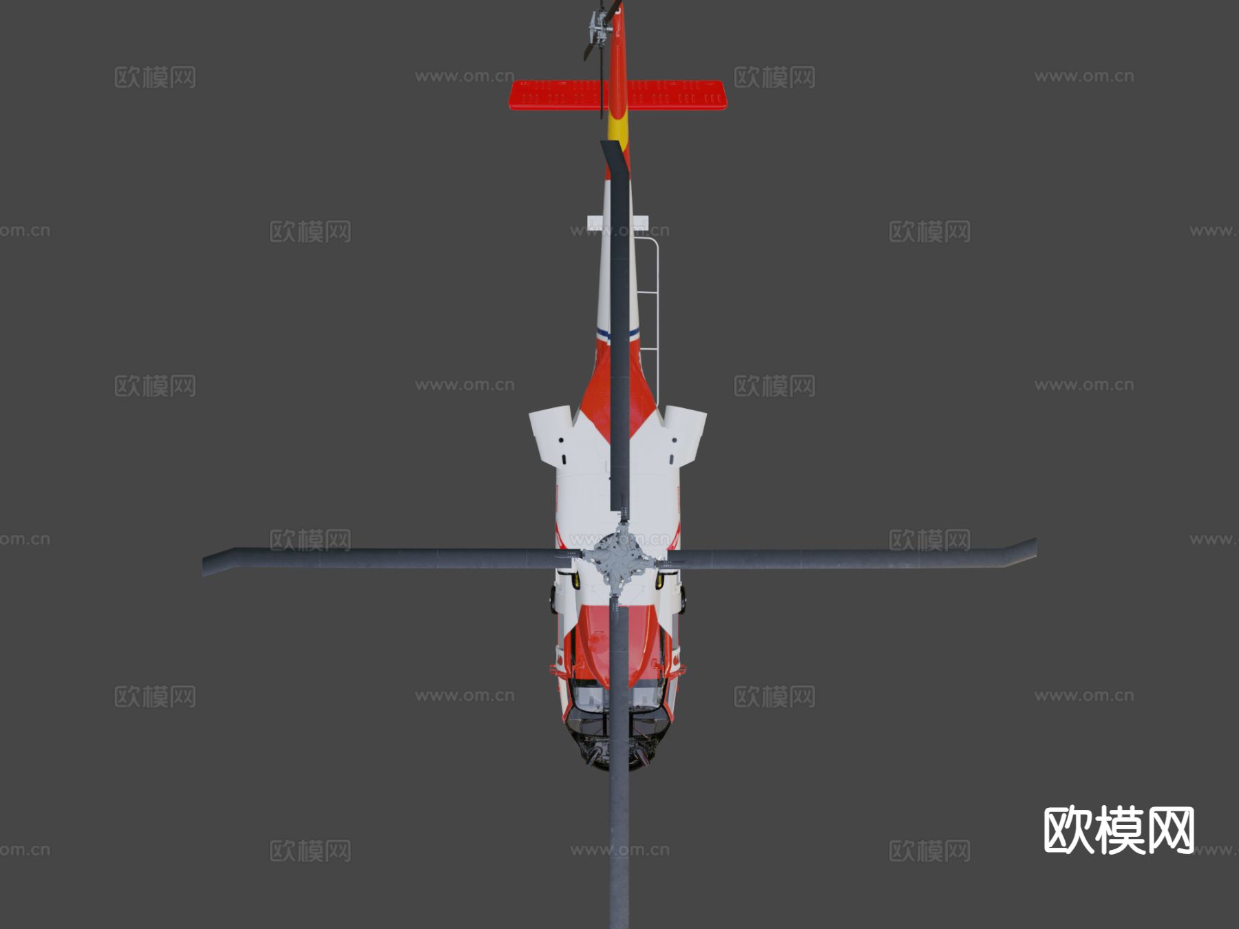美国海岸警卫队直升机3d模型下载（渲染图5）