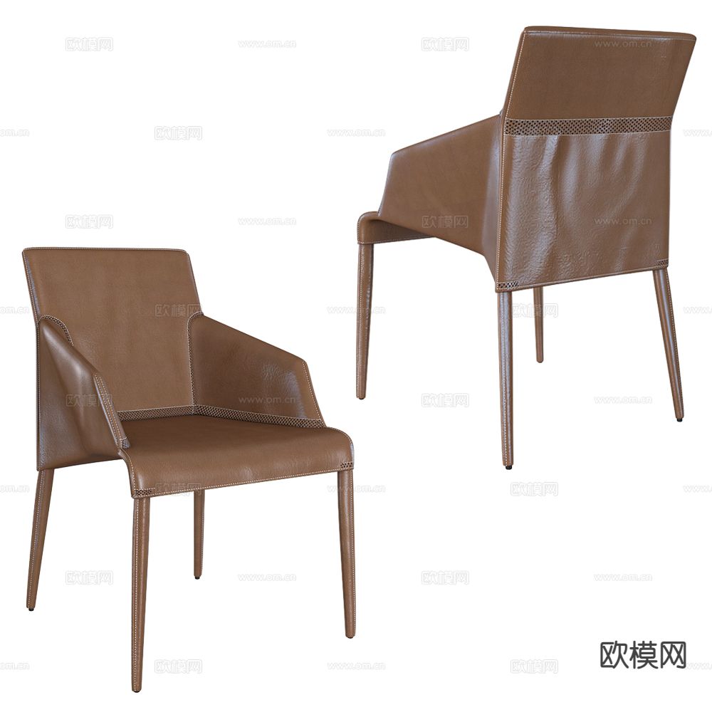 意式椅子 餐椅3d模型下载