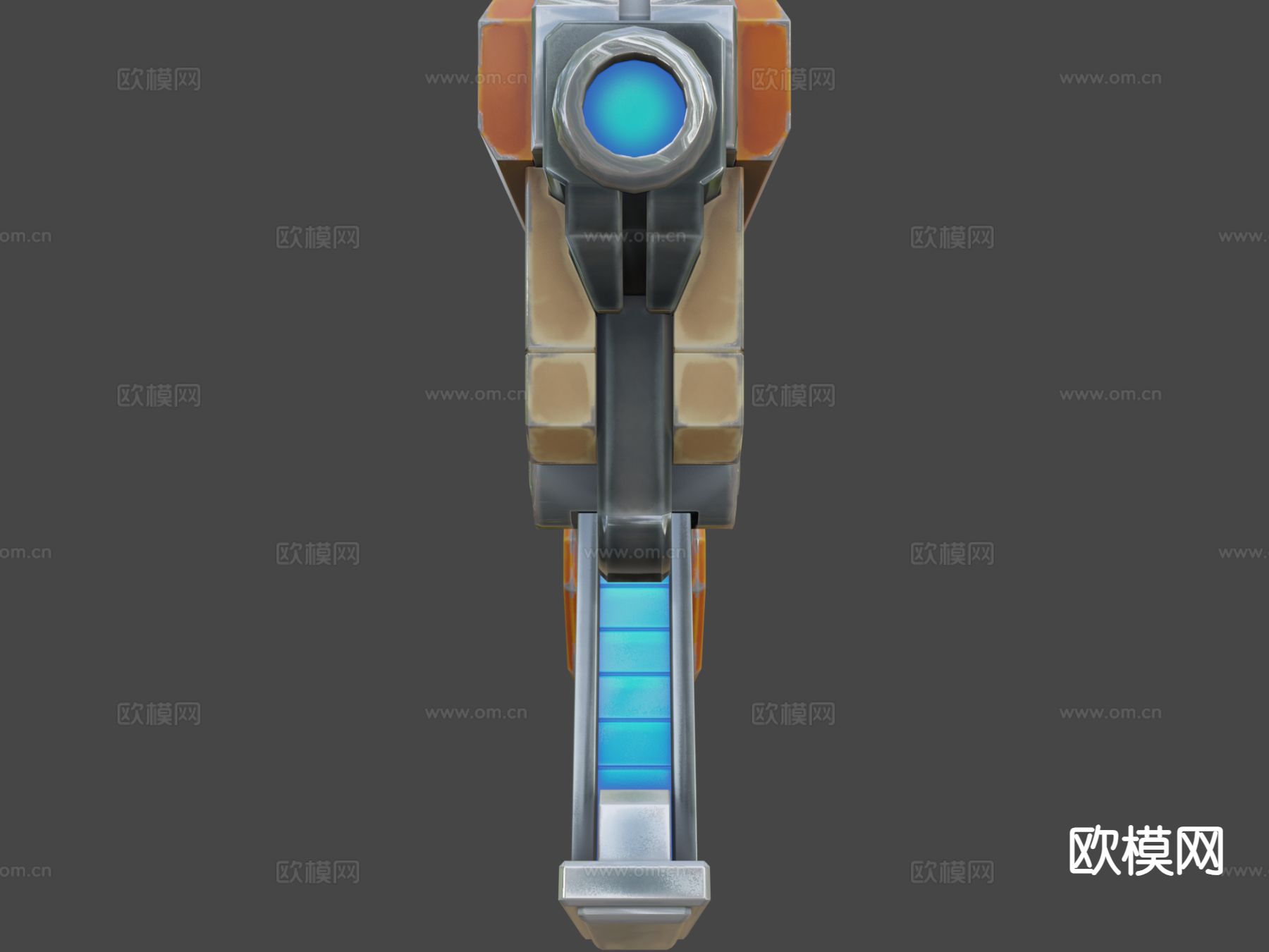 科幻手枪3d模型下载（渲染图7）