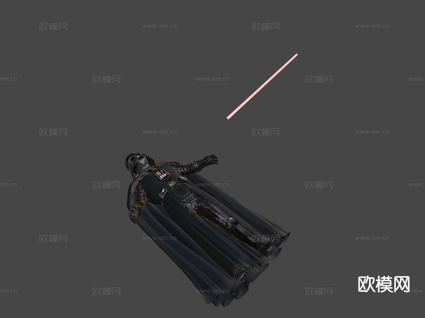 未来战士 动漫人物 机甲战士3d模型下载（渲染图8）