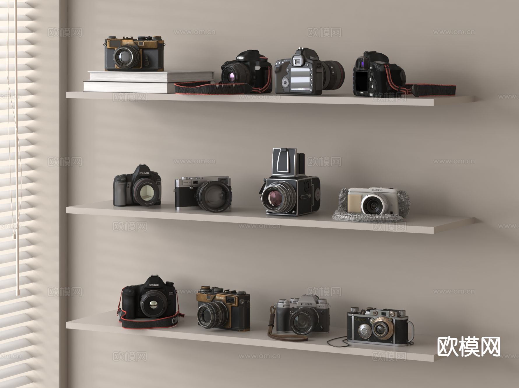 现代摄影机 照相机3d模型下载