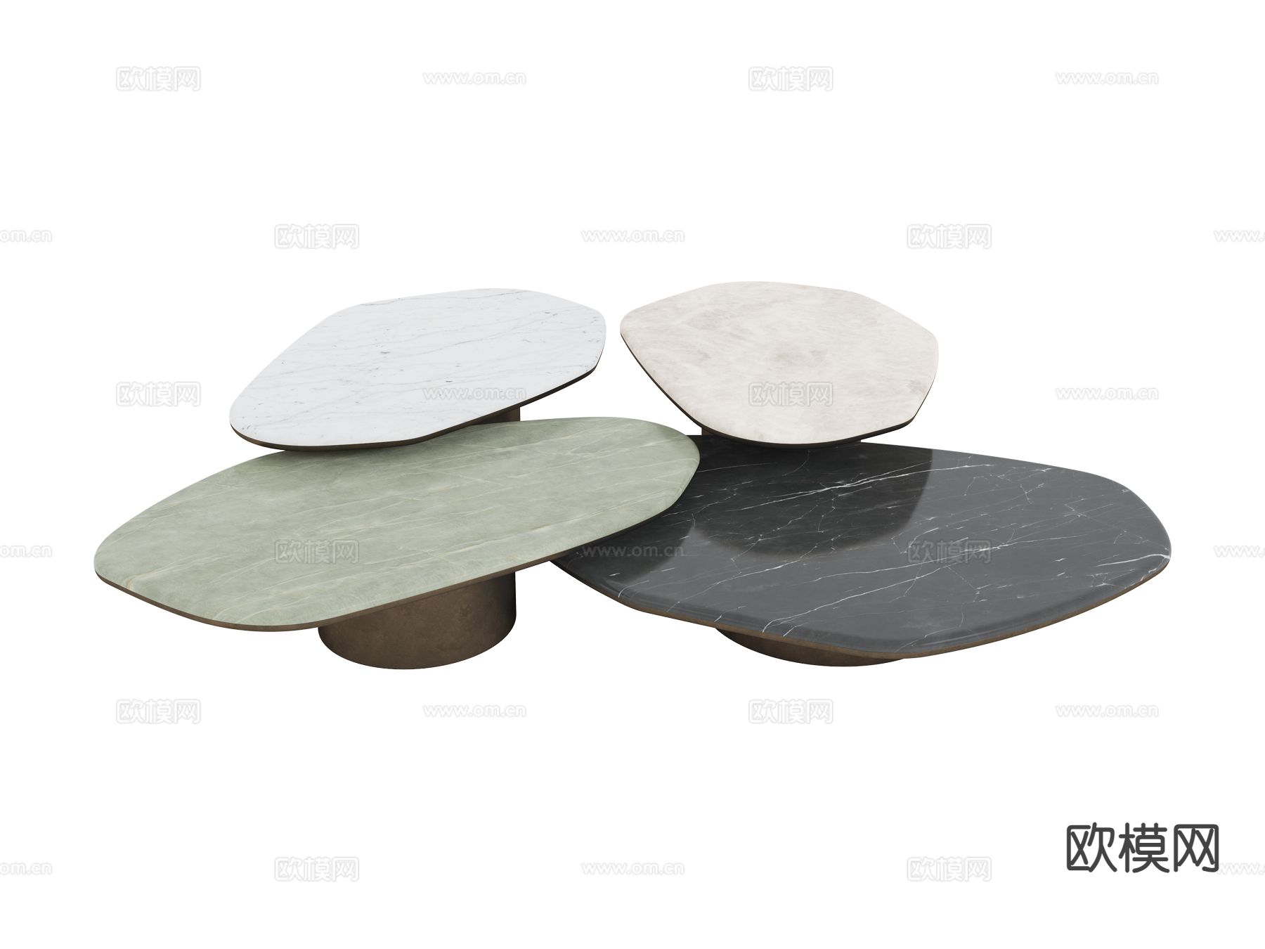 roberto cavalli-Turkana 茶几3d模型下载（渲染图1）