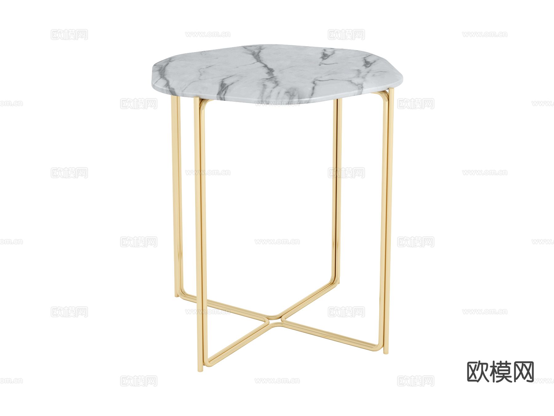 roberto cavalli-Ragali 边几3d模型下载（渲染图1）