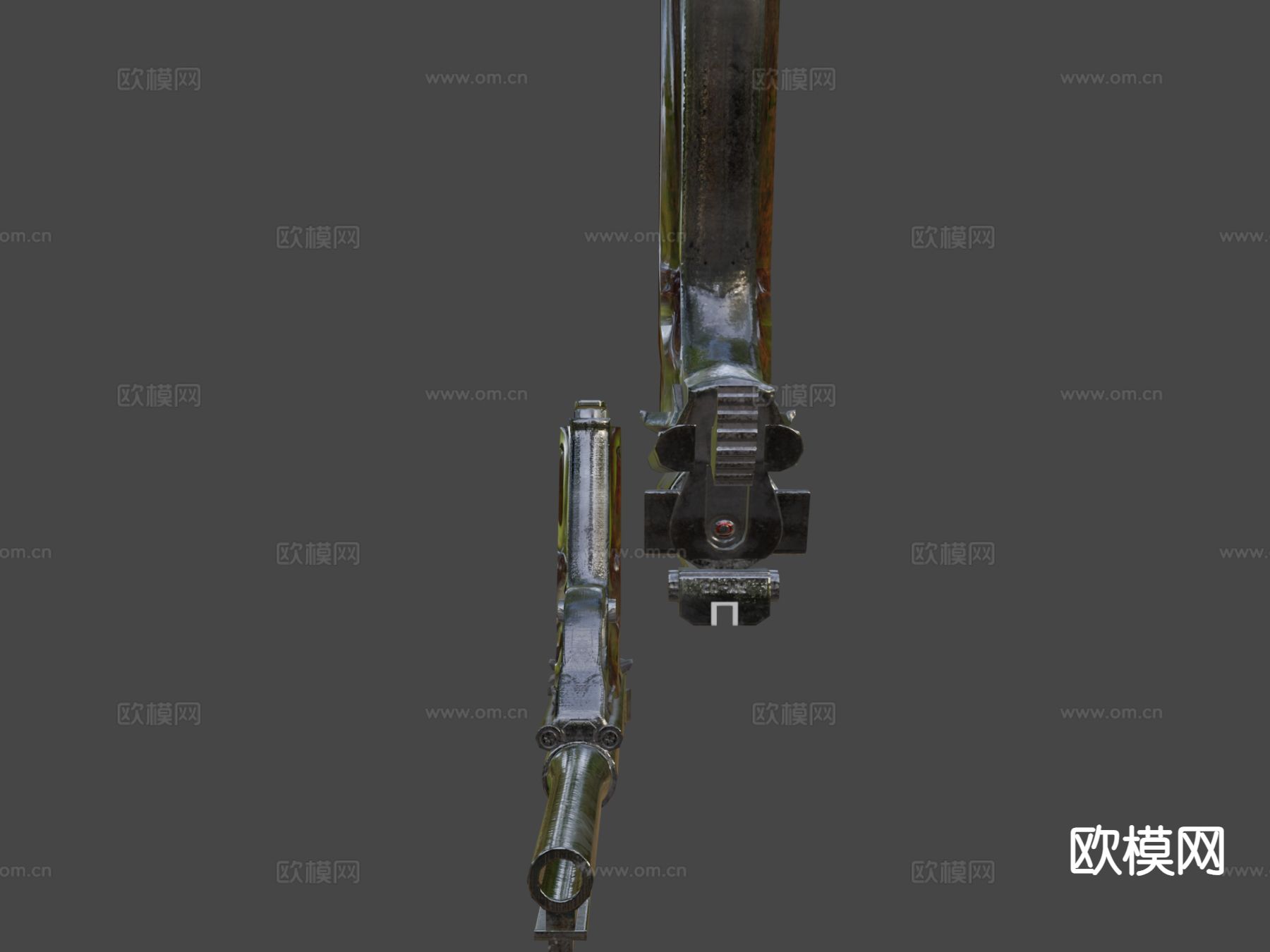 动漫道具 游戏手枪3d模型下载（渲染图5）