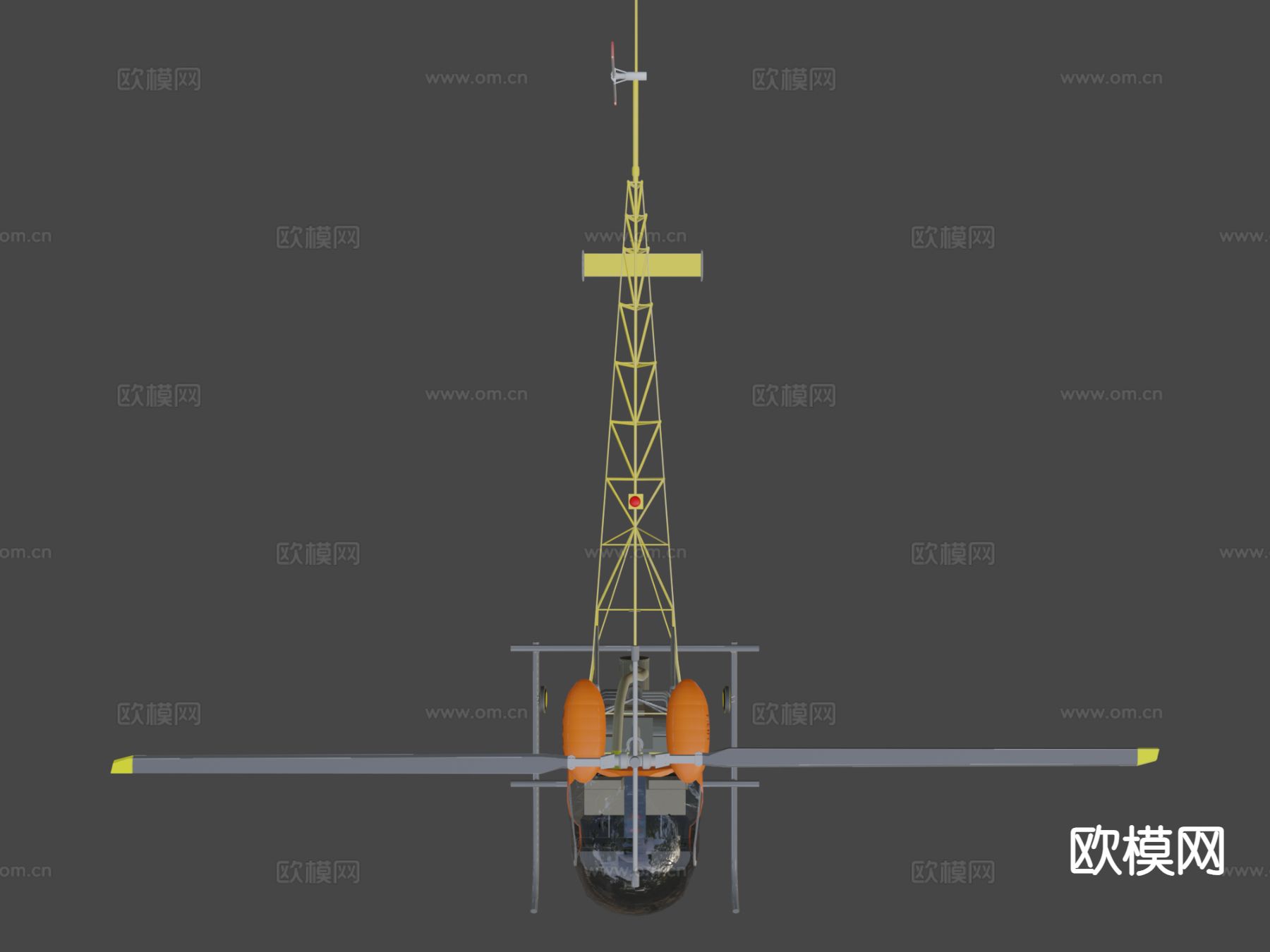 直升机3d模型下载（渲染图6）