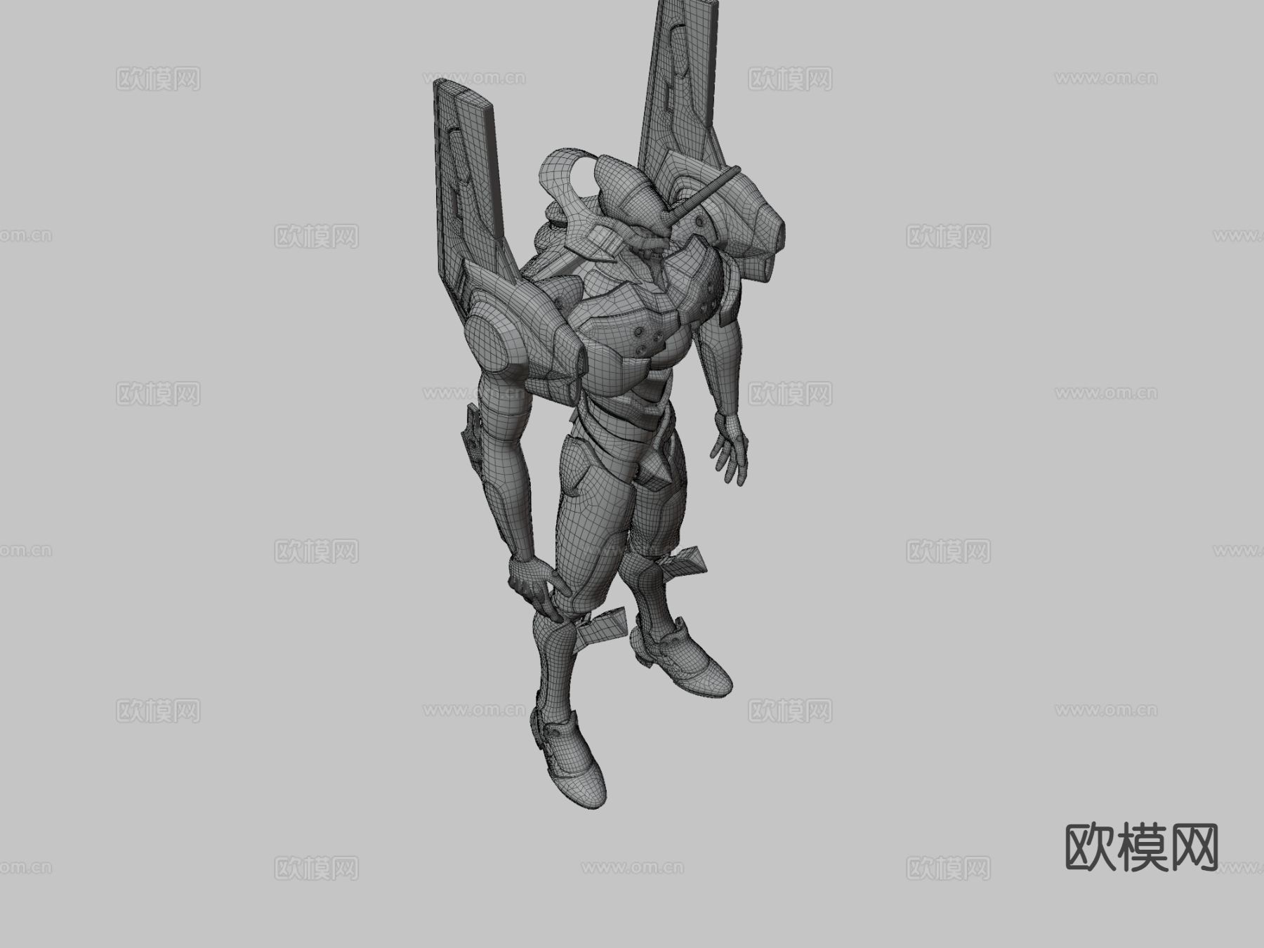 动画人物 机器人3d模型下载（渲染图2）