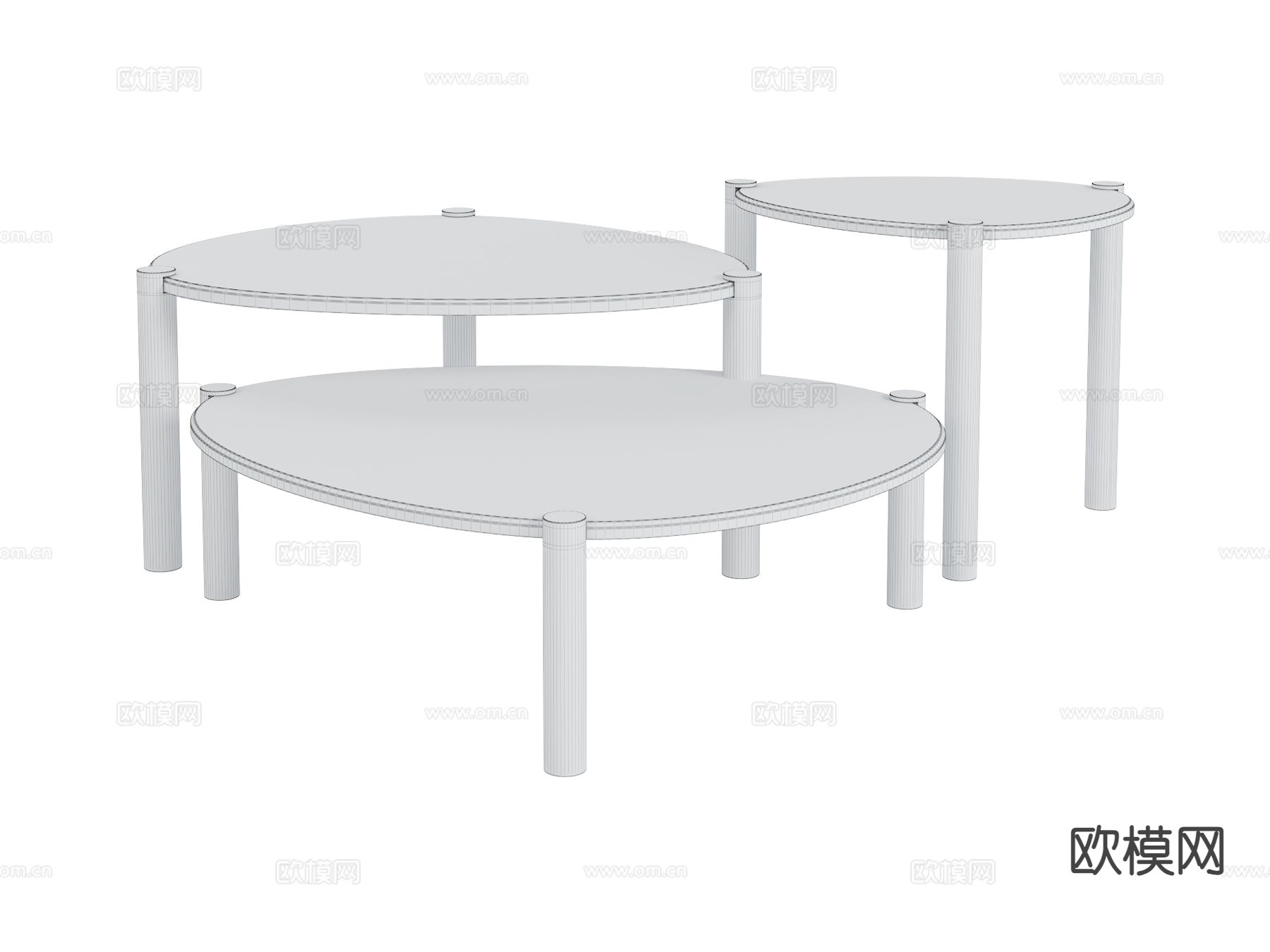 roberto cavalli-Trinidad 茶几3d模型下载（渲染图2）