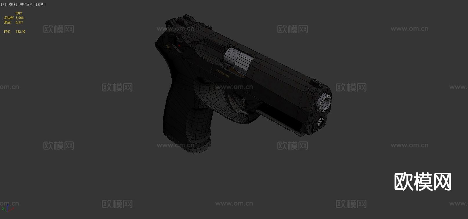BerettaPx4风暴手枪3d模型