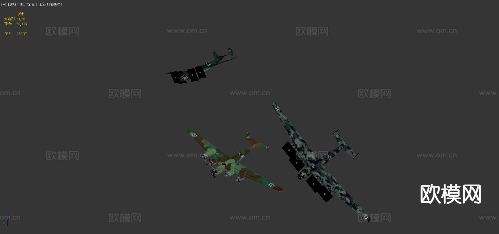 美洲轰炸机3d模型下载（渲染图7）