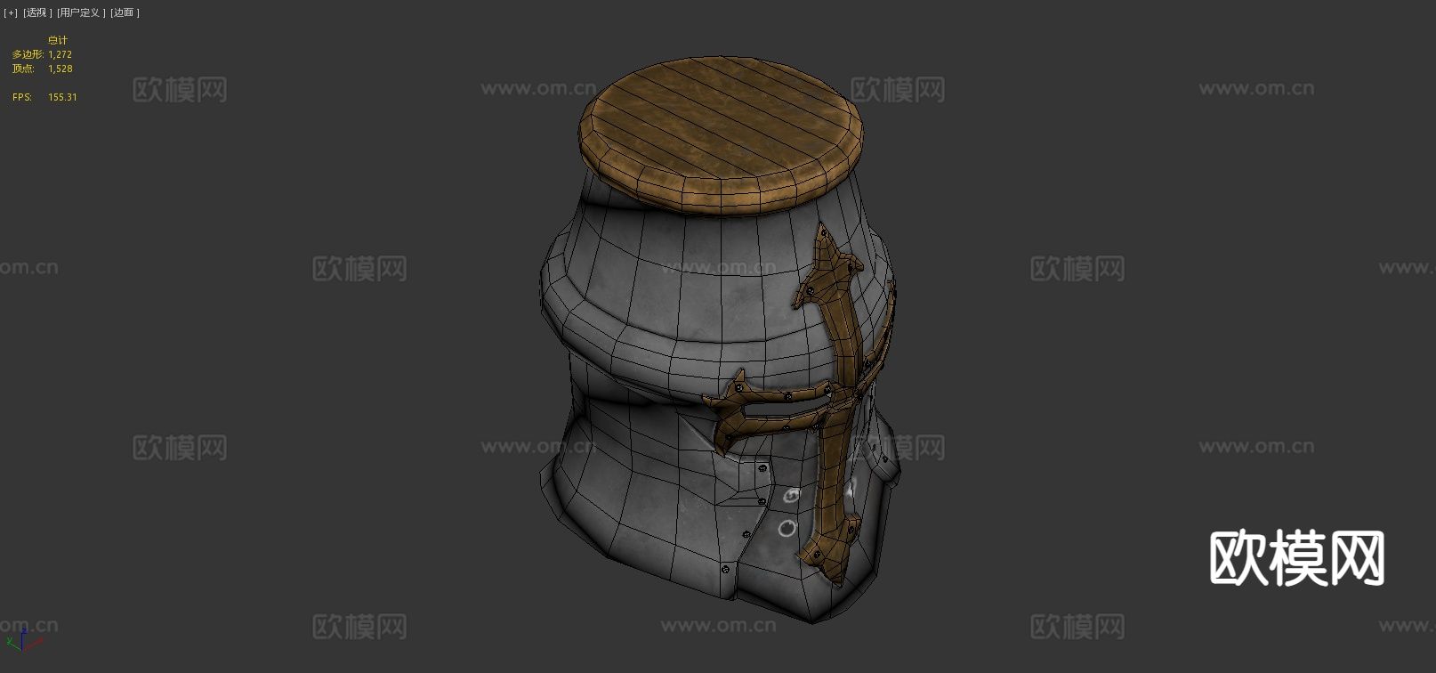中世纪头盔3d模型下载（渲染图5）