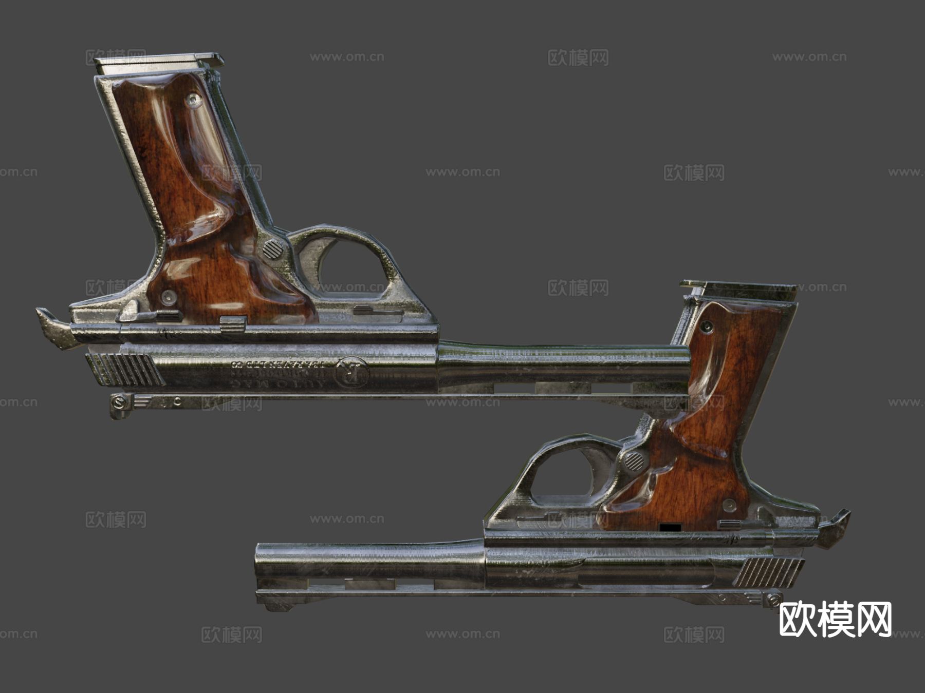 动漫道具 游戏手枪3d模型下载（渲染图9）