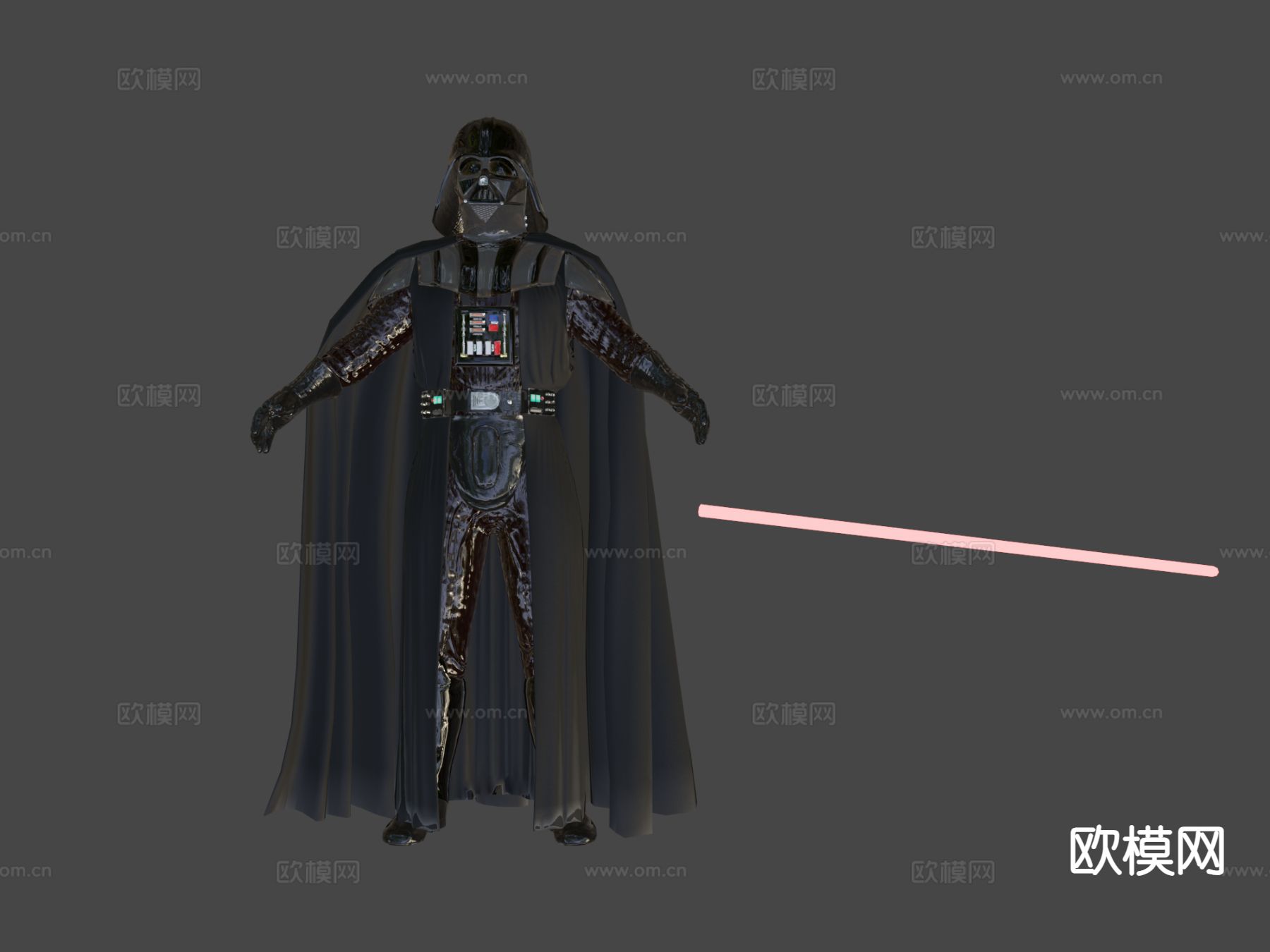 未来战士 动漫人物 机甲战士3d模型下载（渲染图9）