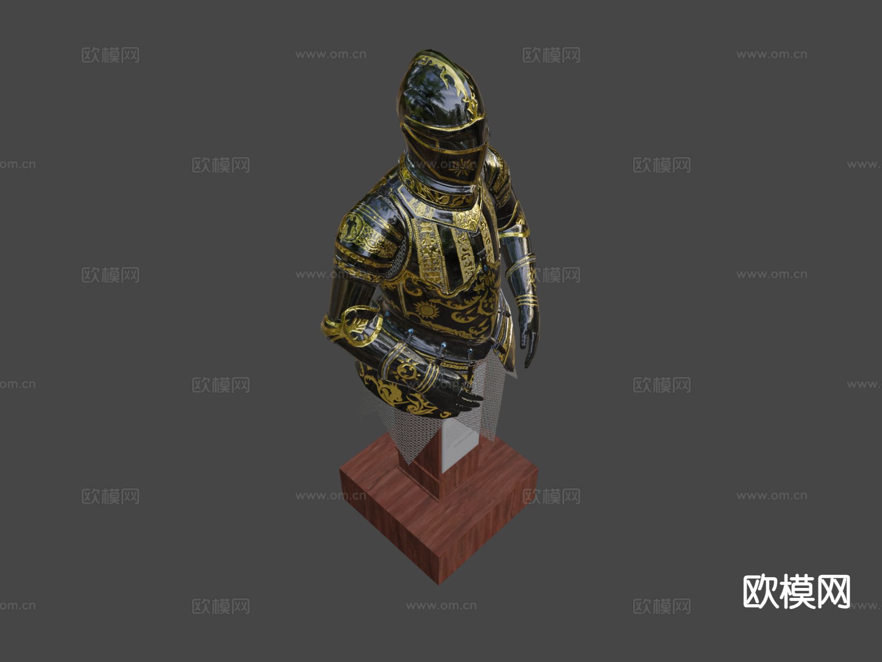 铁甲 盔甲 动漫道具 游戏道具3d模型下载（渲染图9）