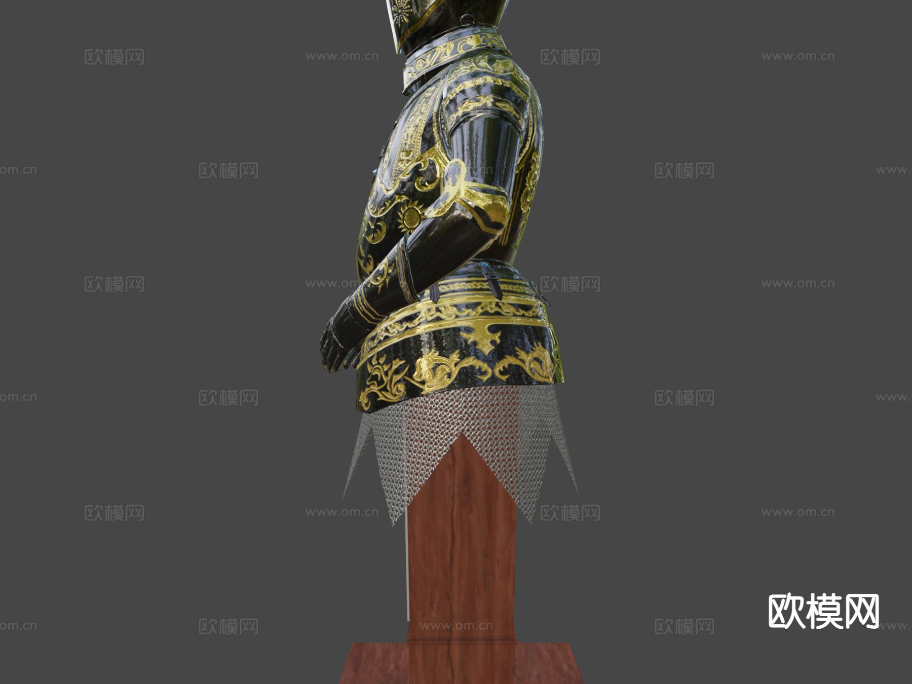 铁甲 盔甲 动漫道具 游戏道具3d模型下载（渲染图6）