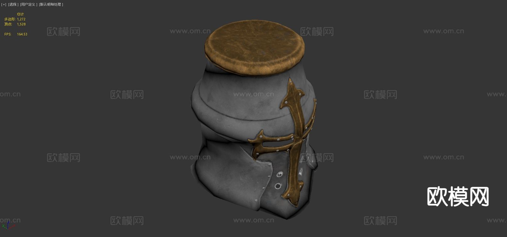 中世纪头盔3d模型下载（渲染图4）