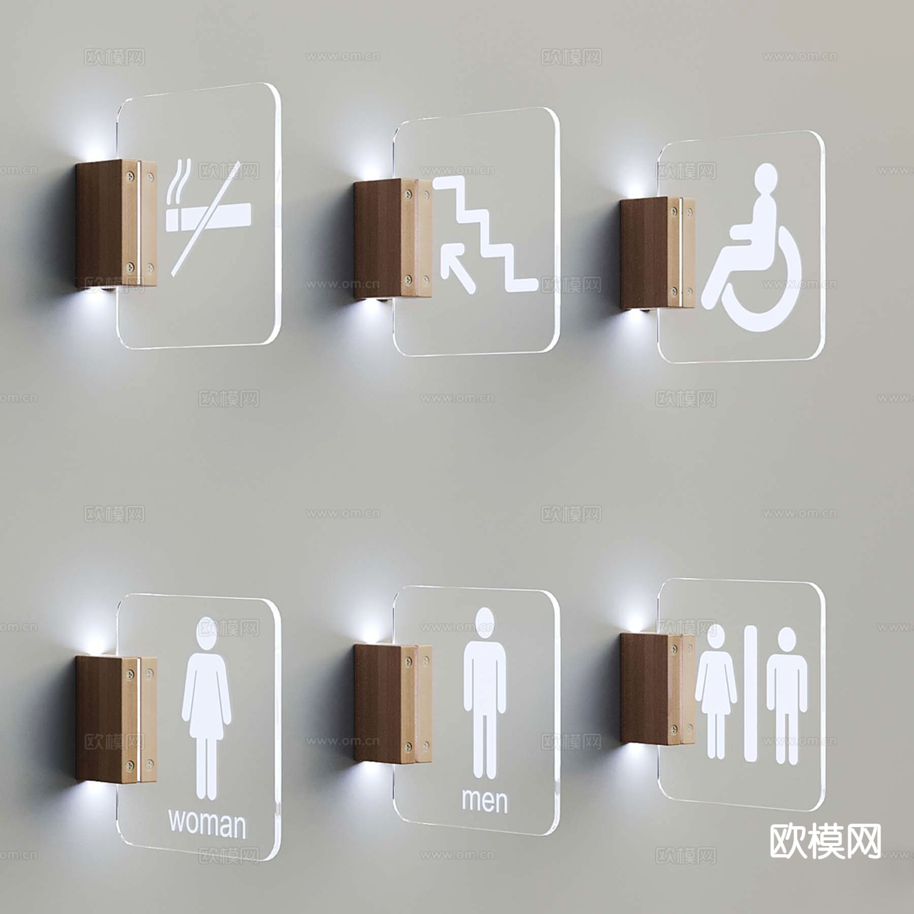 指引牌 标识牌su模型下载（渲染图2）