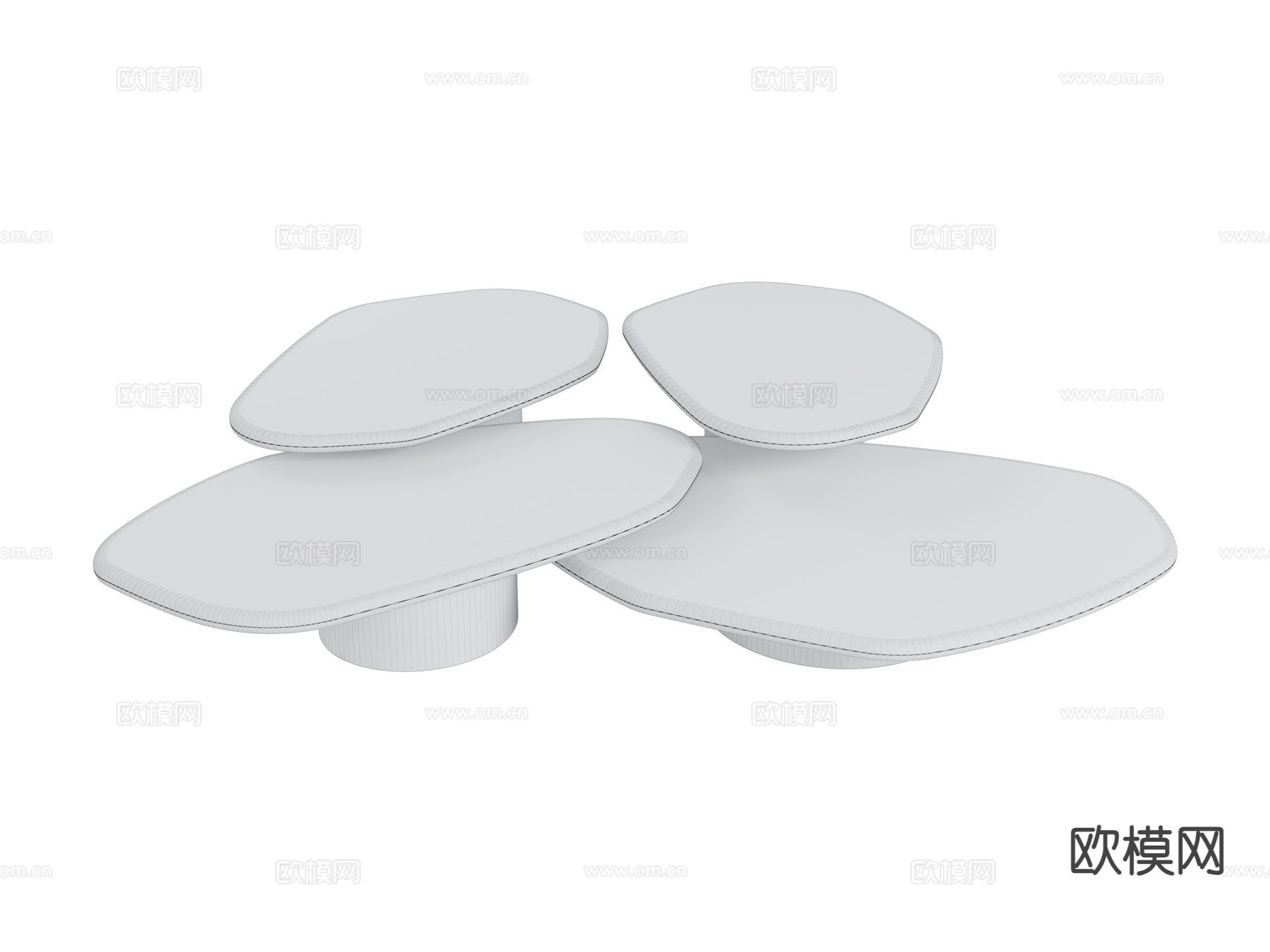 roberto cavalli-Turkana 茶几3d模型下载（渲染图2）