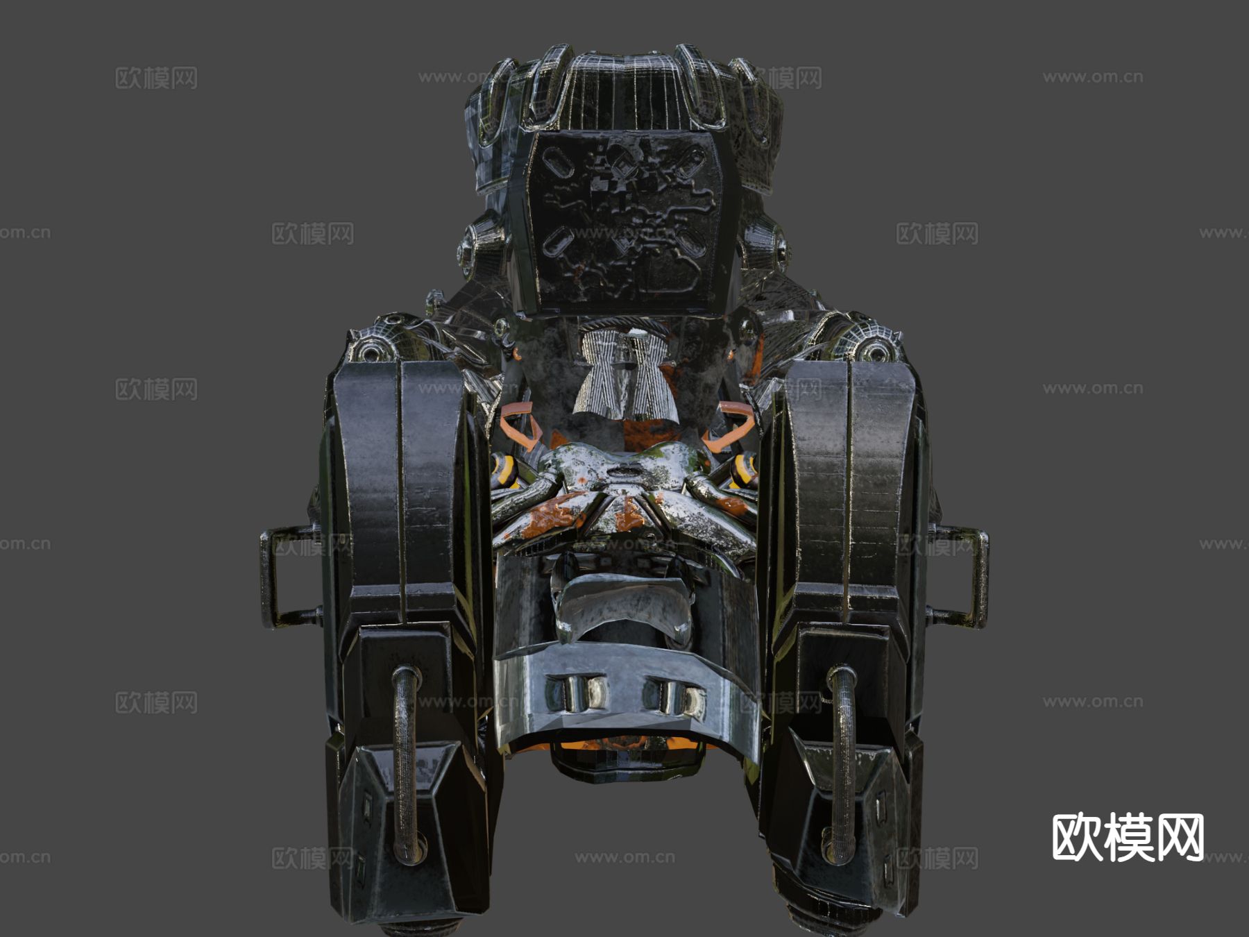 机甲战士 科幻机甲 动漫战士3d模型下载（渲染图7）