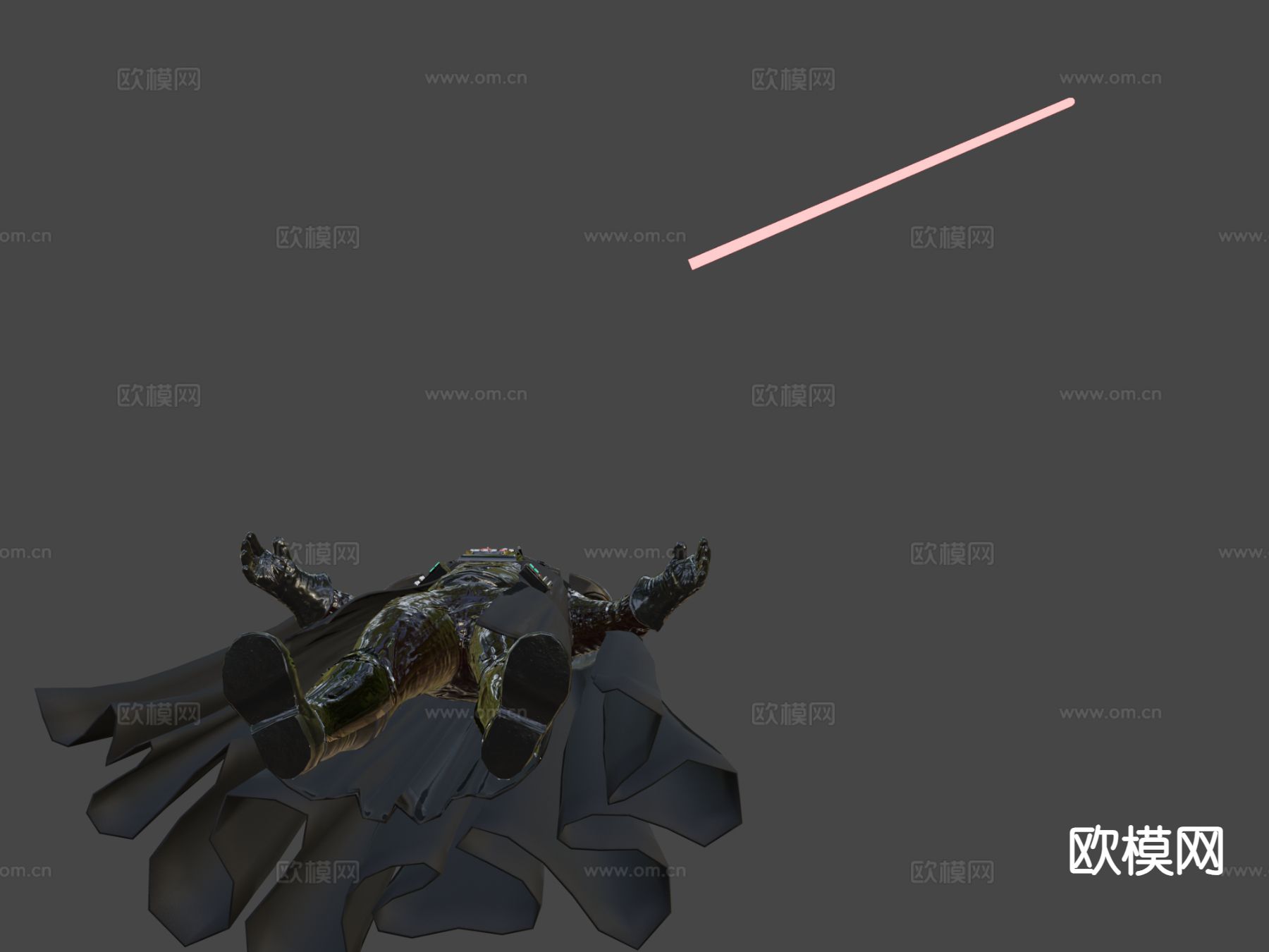 未来战士 动漫人物 机甲战士3d模型下载（渲染图6）