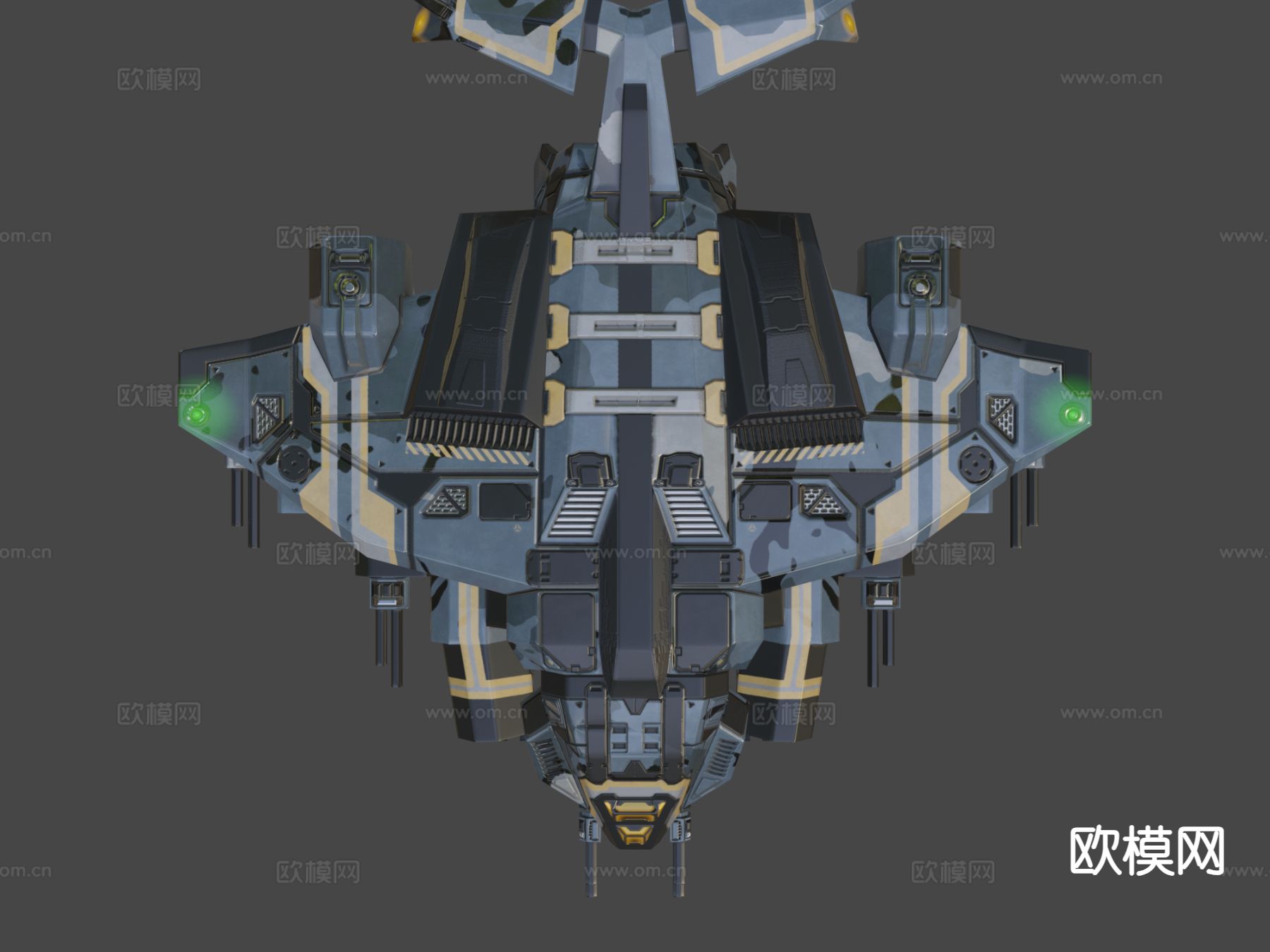 科幻飞机 飞船3d模型下载（渲染图9）