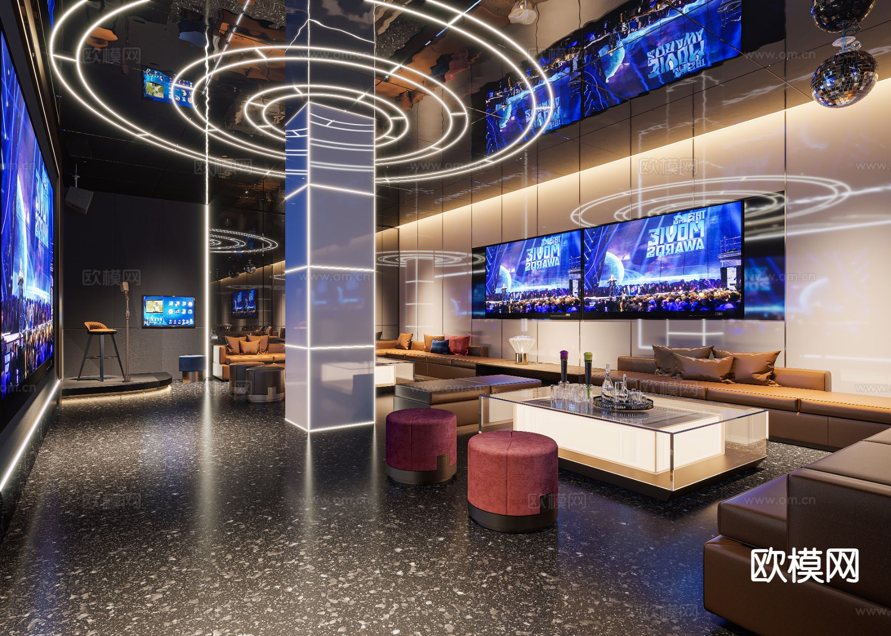 KTV包厢 夜总会 酒吧3d模型下载