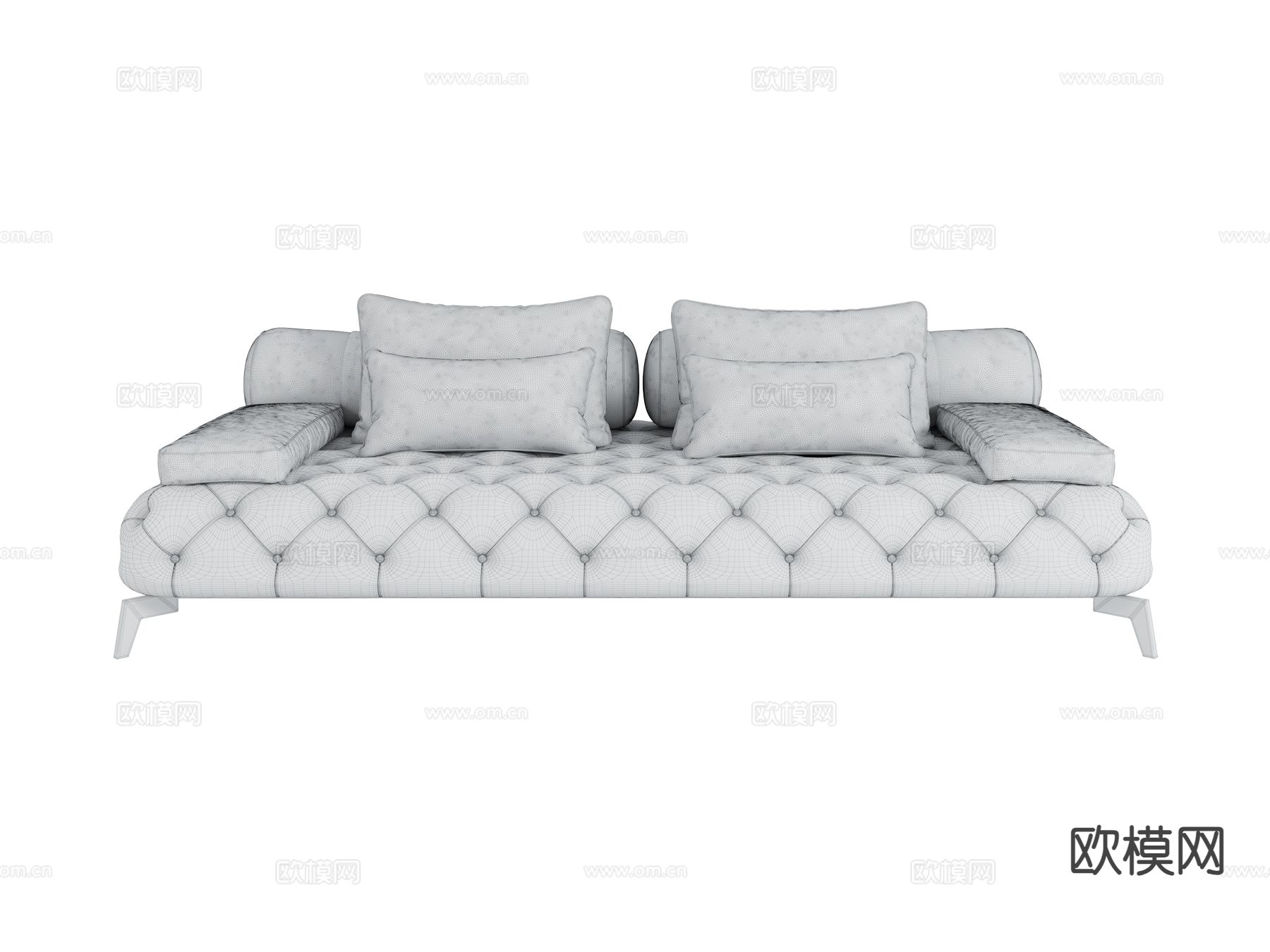 roberto cavalli-Darlington 双人沙发3d模型下载（渲染图2）