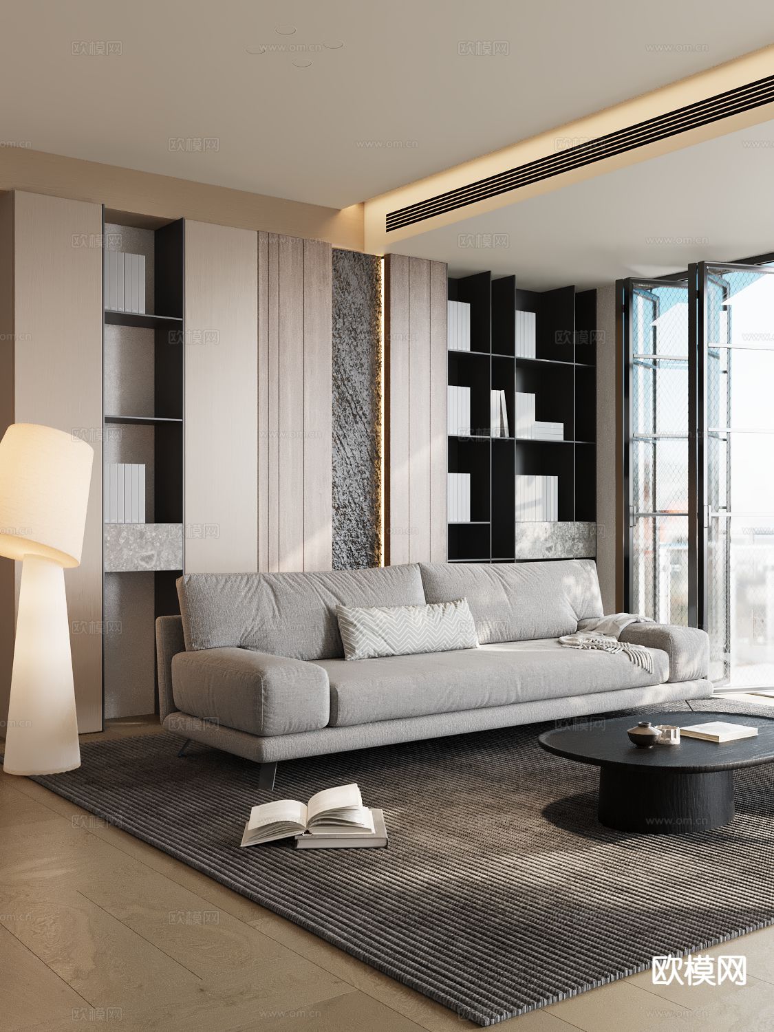 意式双人沙发3d模型下载