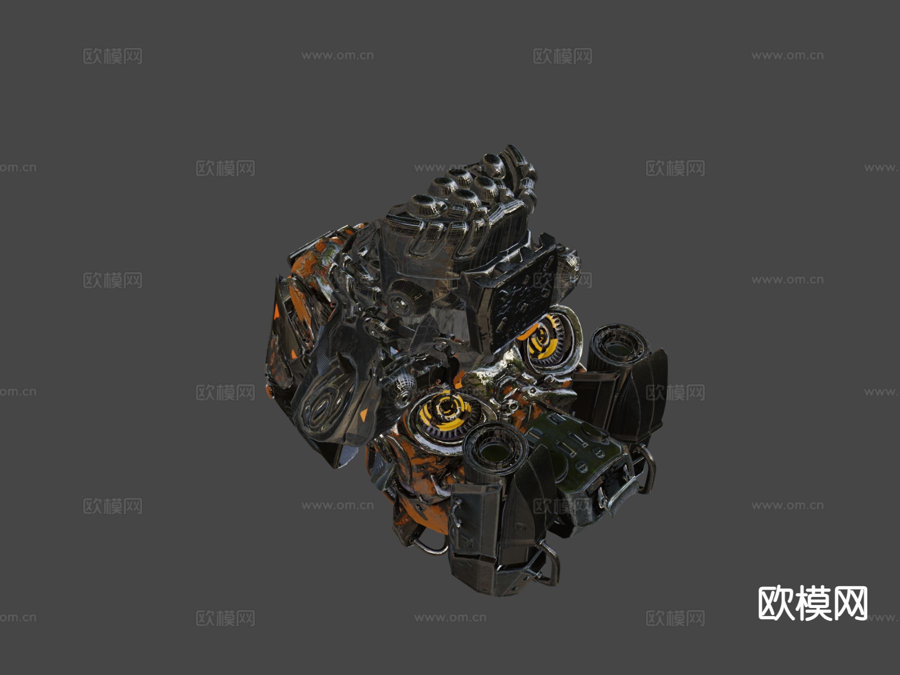 机甲战士 科幻机甲 动漫战士3d模型下载（渲染图9）