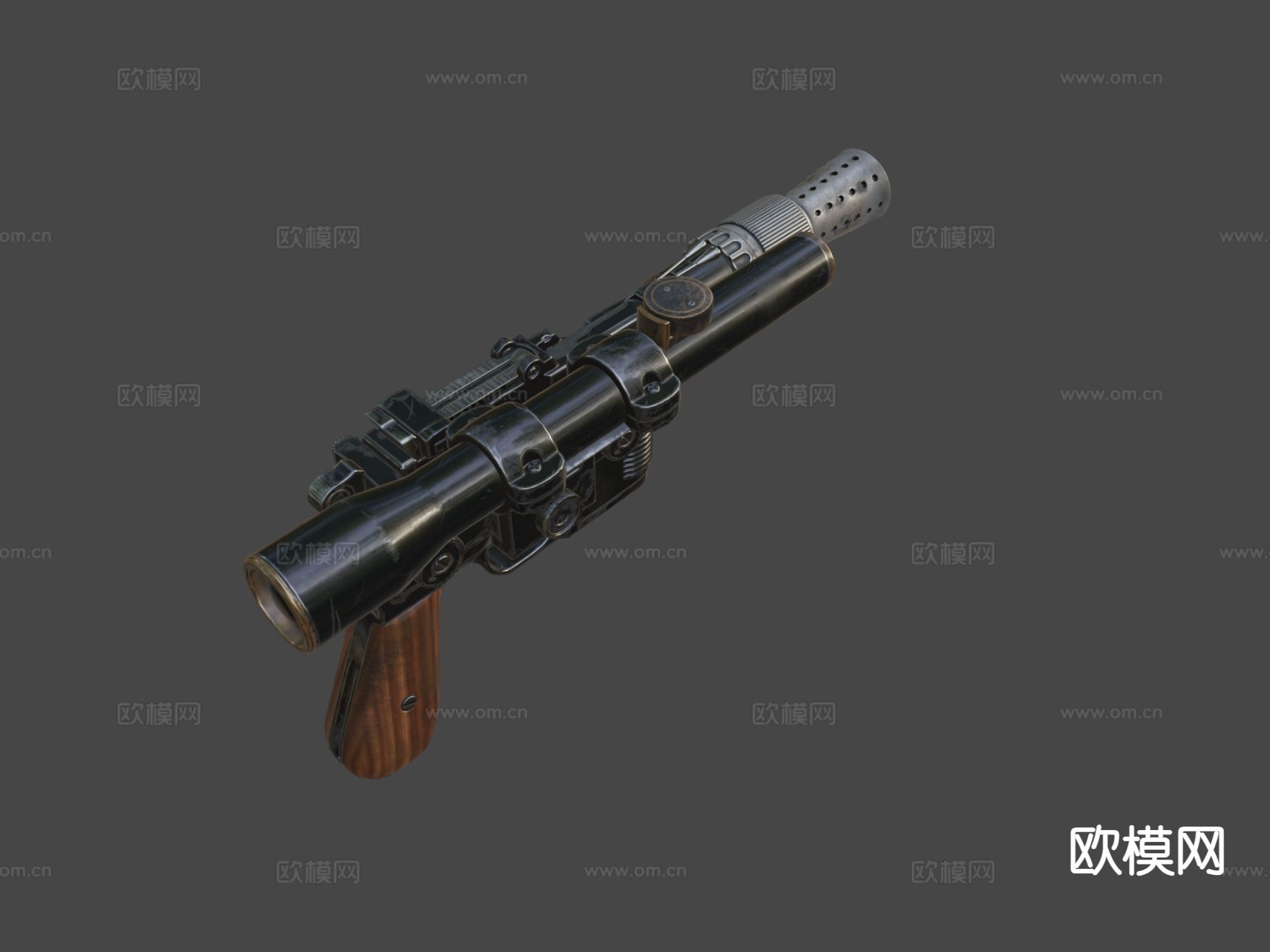 爆破枪3d模型下载（渲染图7）