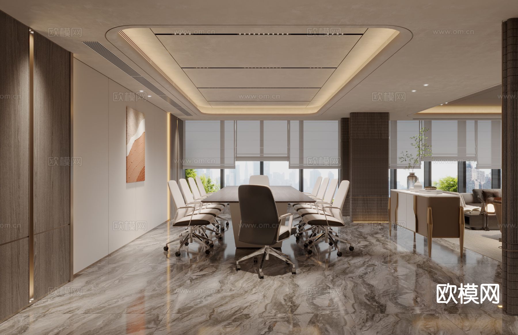 新中式私人会所3d模型下载（渲染图7）