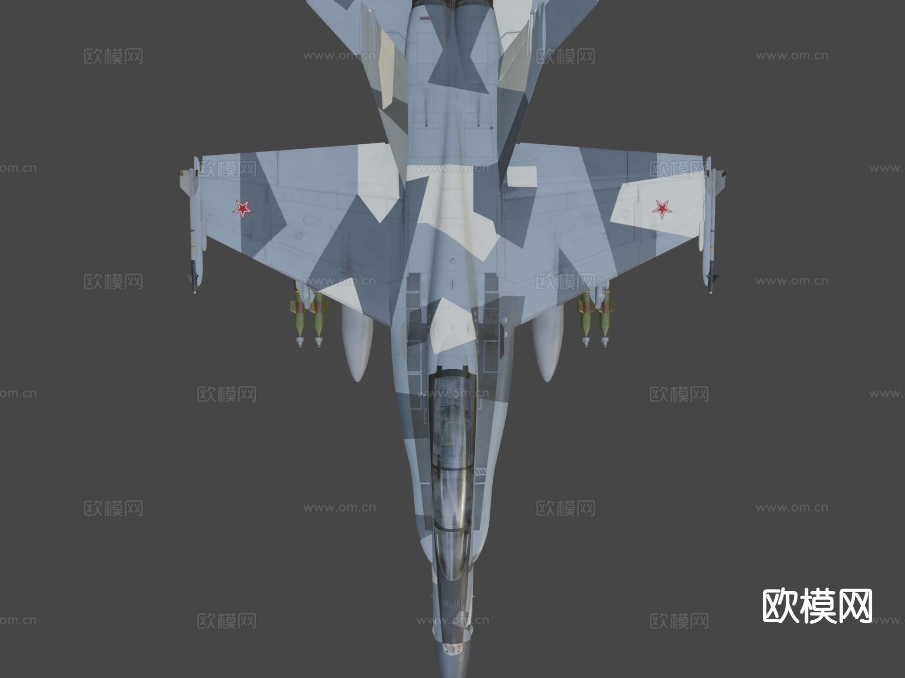 大黄蜂战斗机3d模型下载（渲染图9）