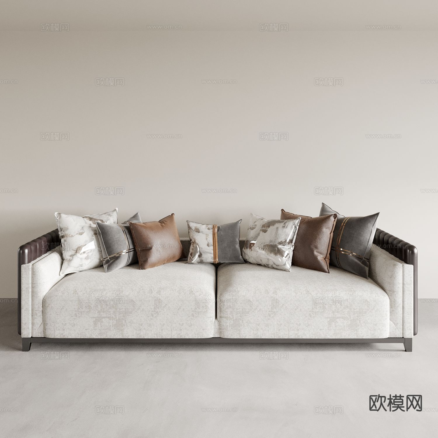 新中式沙发 双人沙发3d模型下载