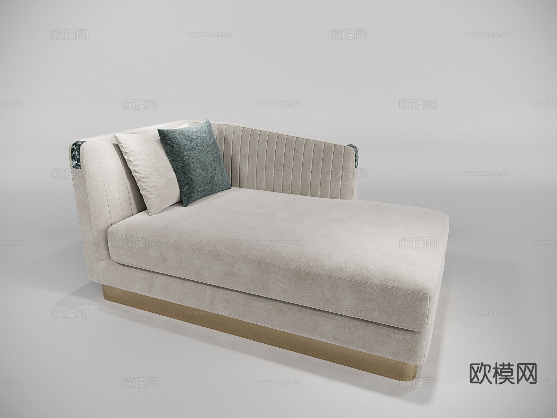 轻奢双人沙发3d模型下载