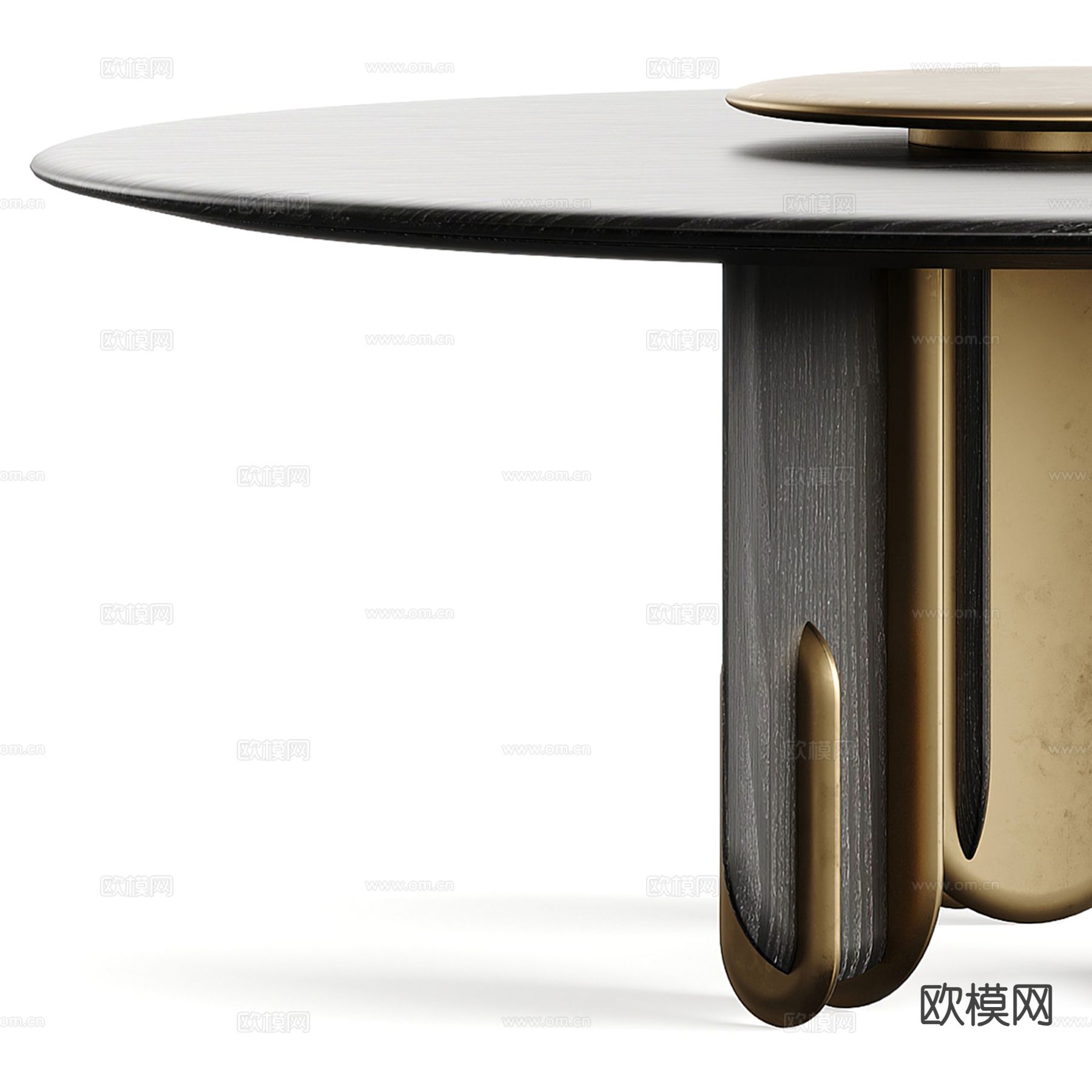 轻奢餐桌3d模型下载（渲染图3）