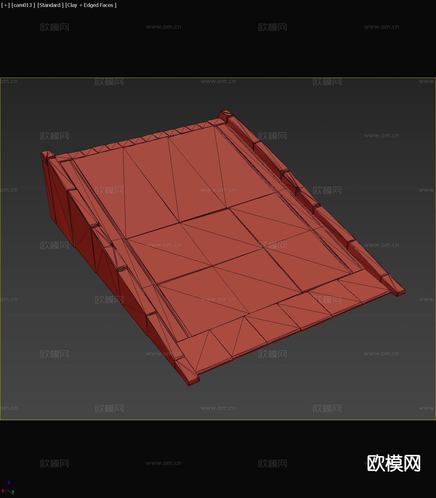 工业风坡道3d模型下载（渲染图2）