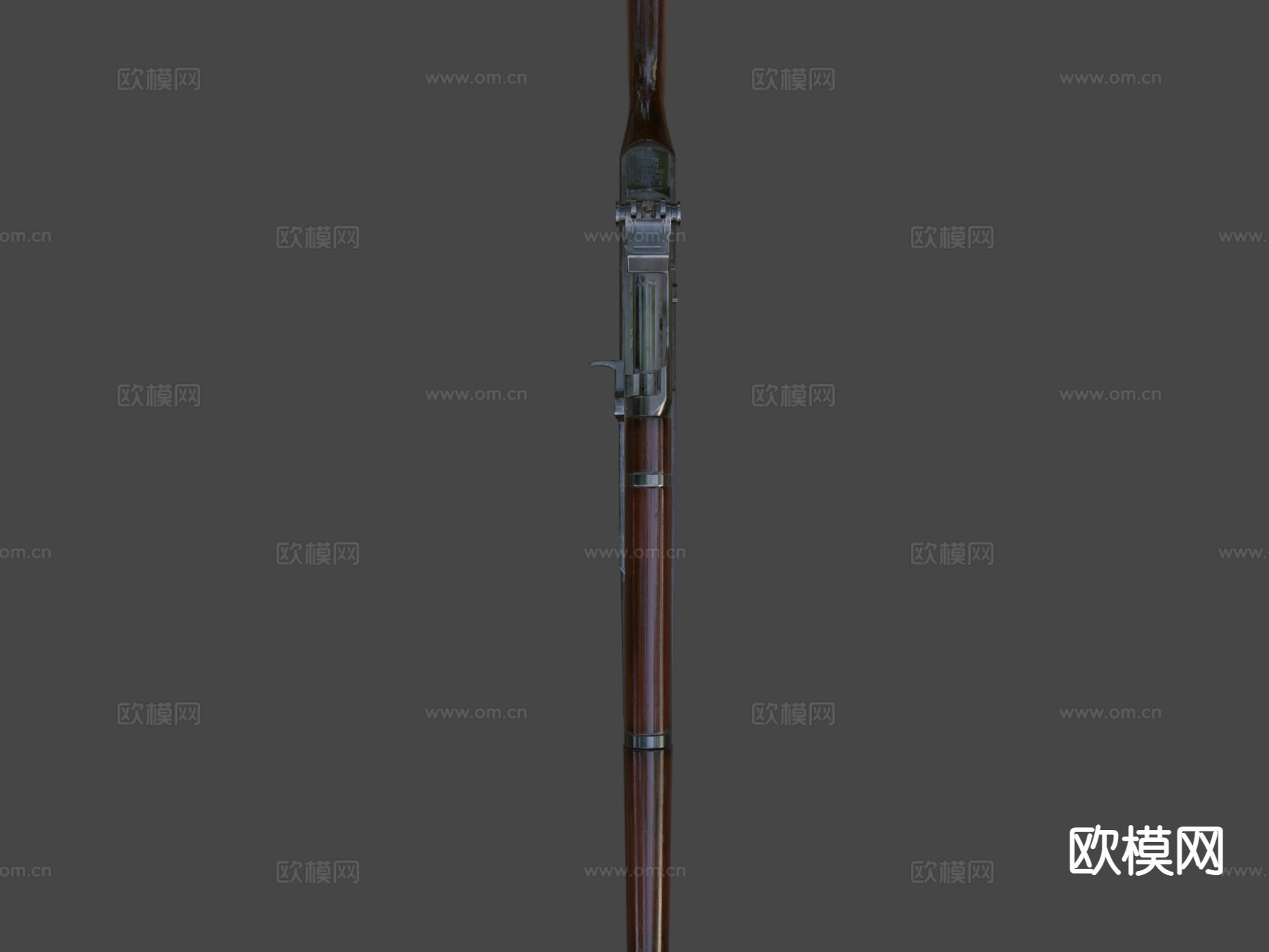 日本老式步枪3d模型下载（渲染图9）