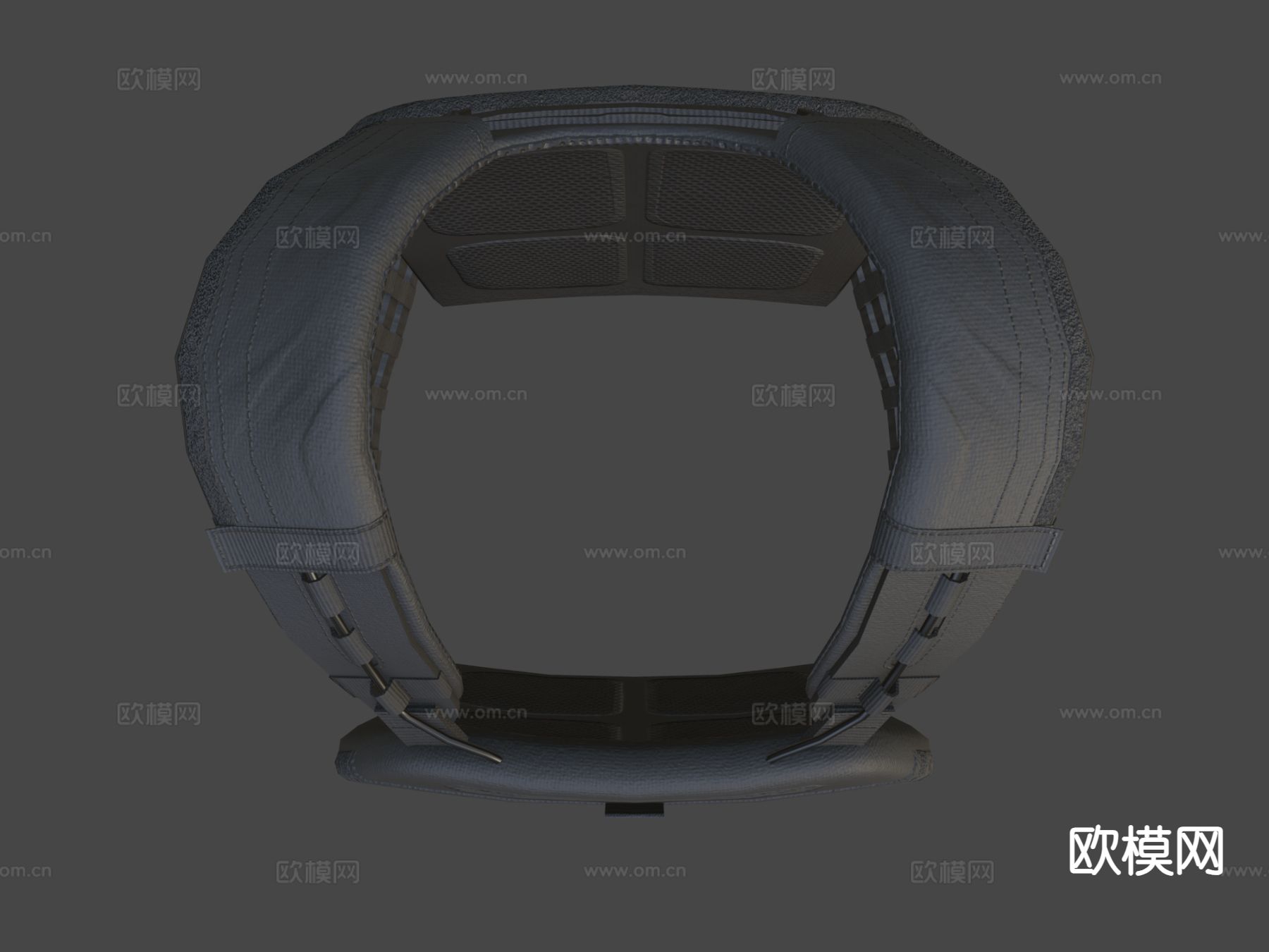 灰板甲防弹衣3d模型下载（渲染图4）