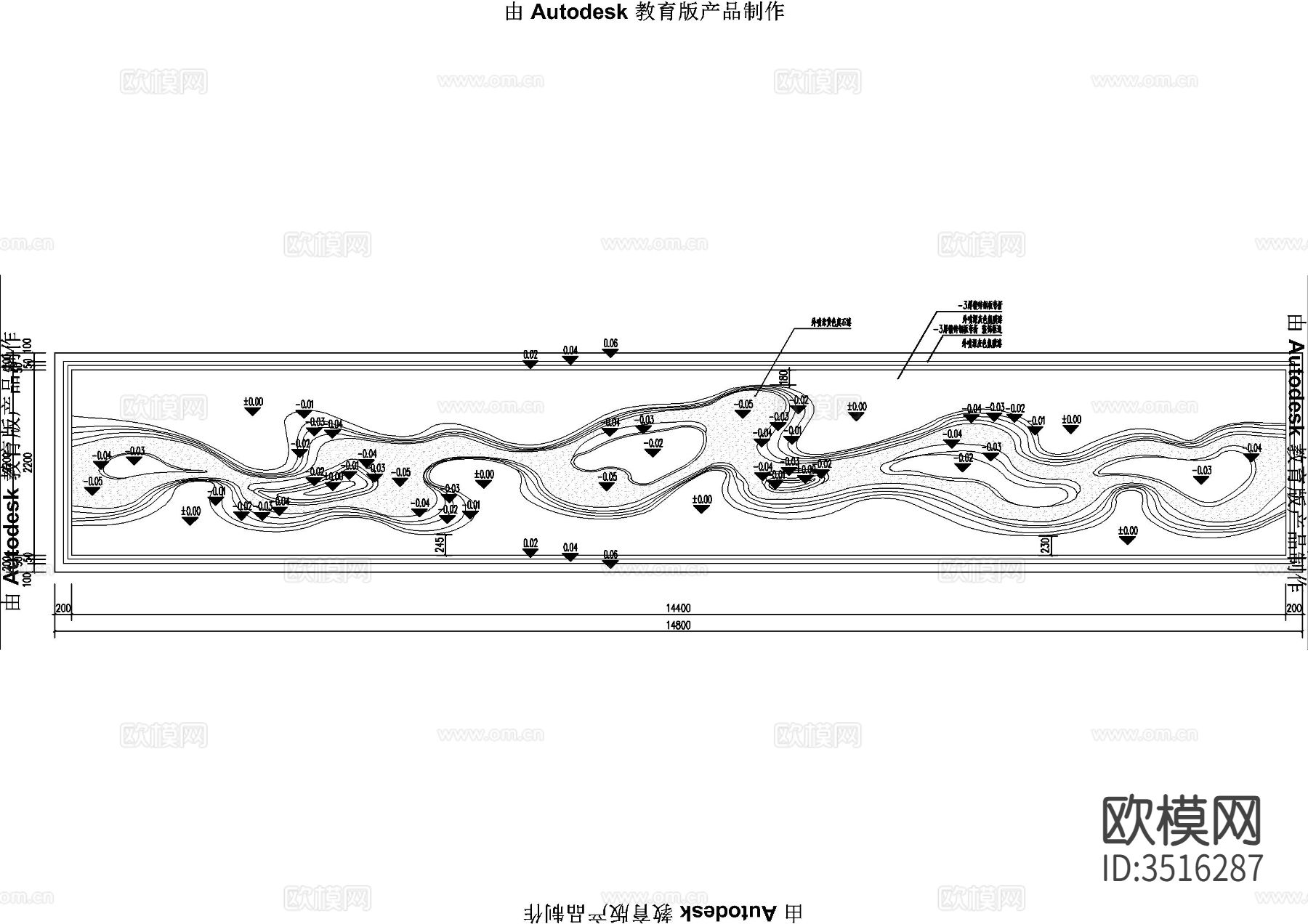 创意景墙大样图下载（渲染图2）