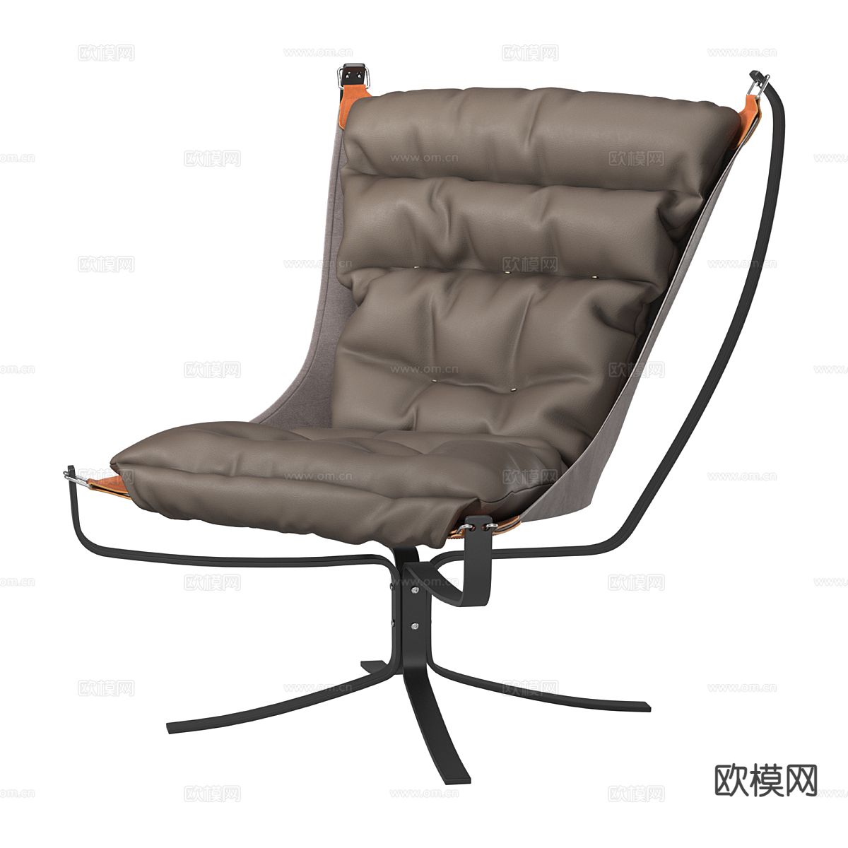 北欧躺椅3d模型下载