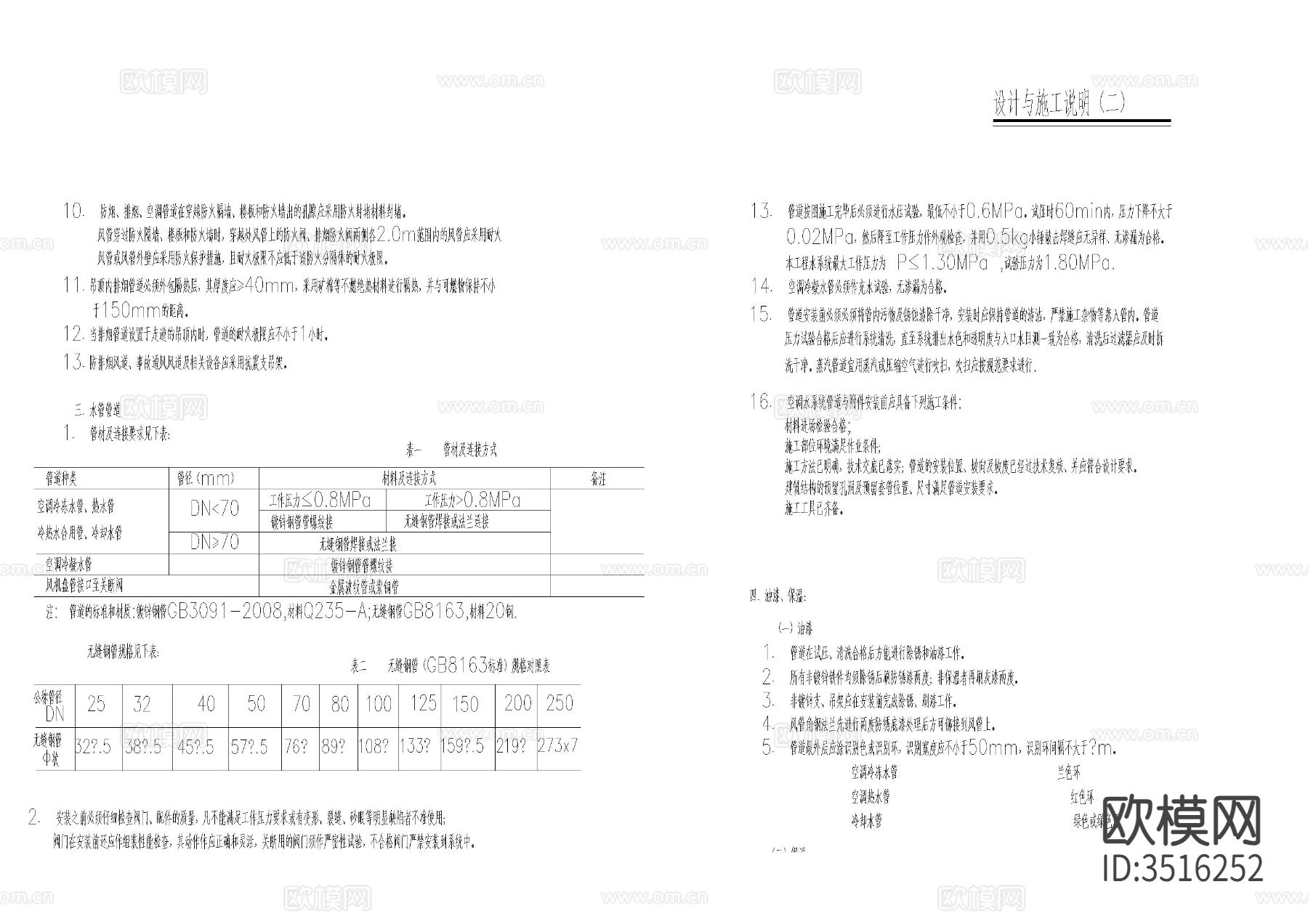 空调及防排烟施工图设计说明下载（渲染图4）