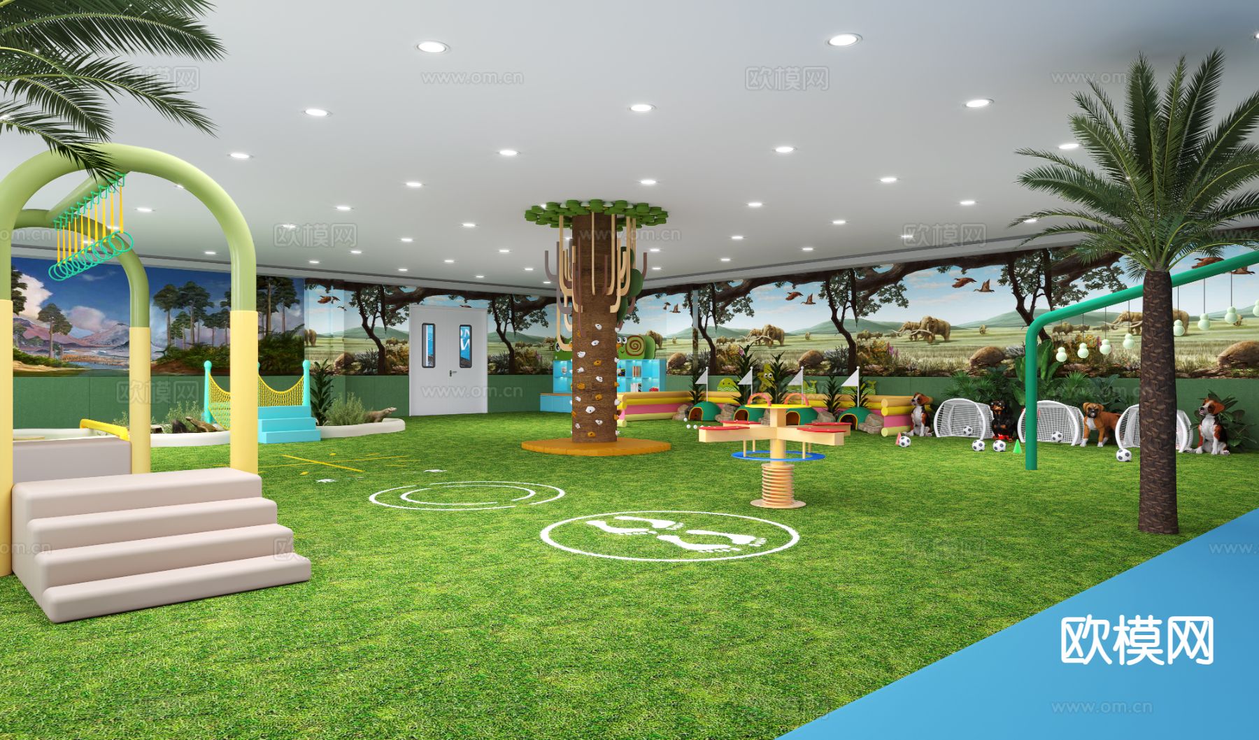 宠物店 宠物活动室3d模型下载（渲染图2）