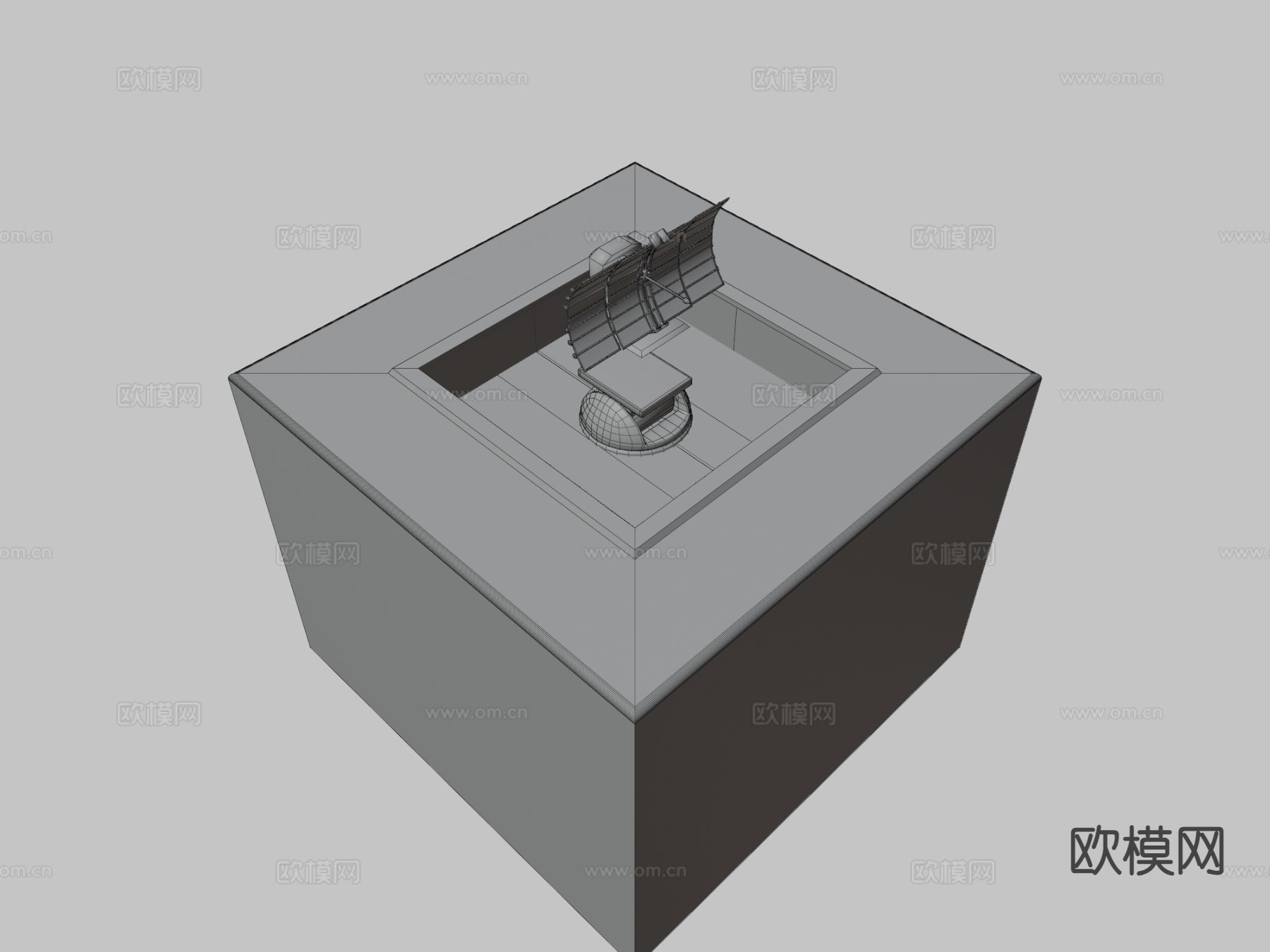 未来雷达塔3d模型下载（渲染图5）