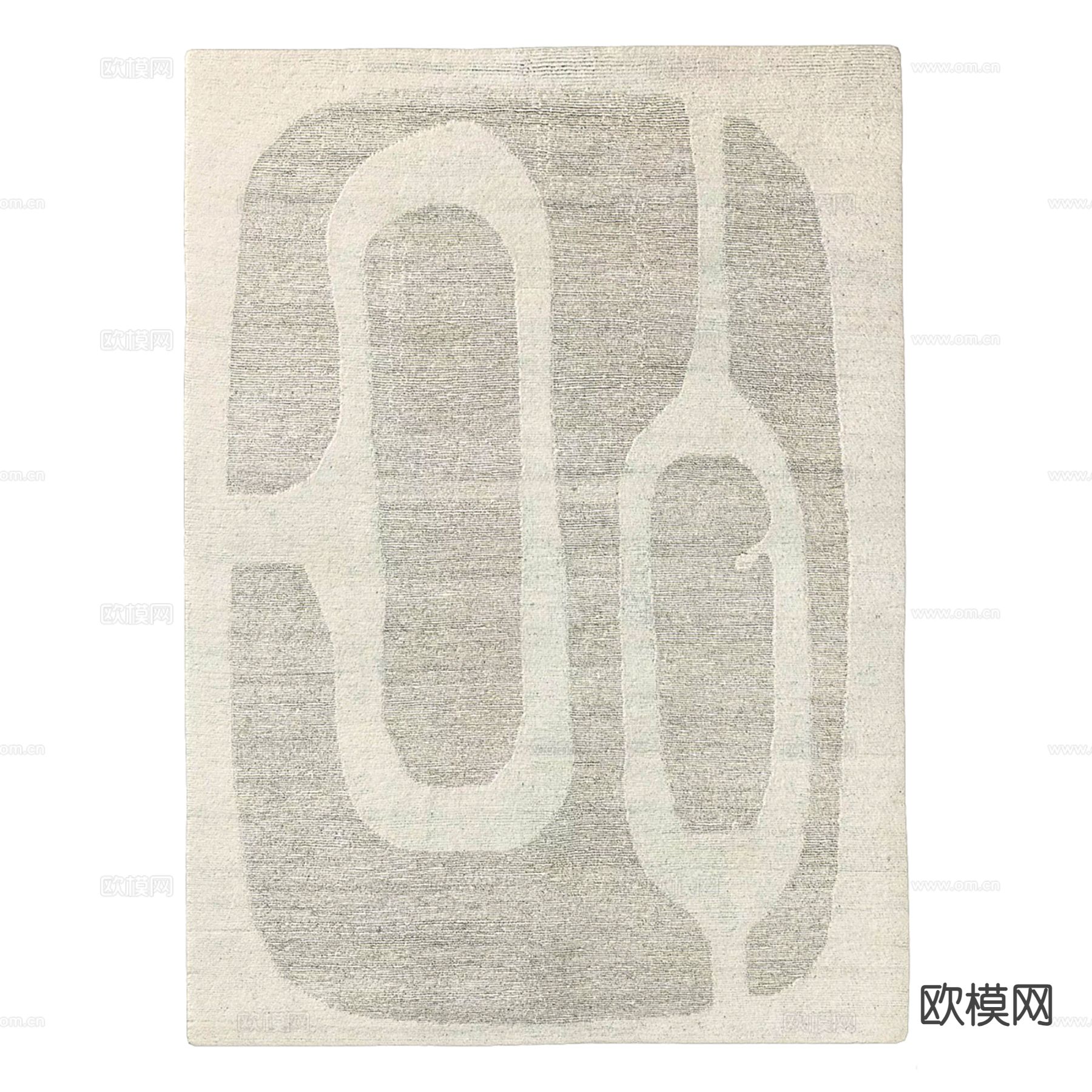 侘寂风地毯 方毯su模型下载（渲染图2）